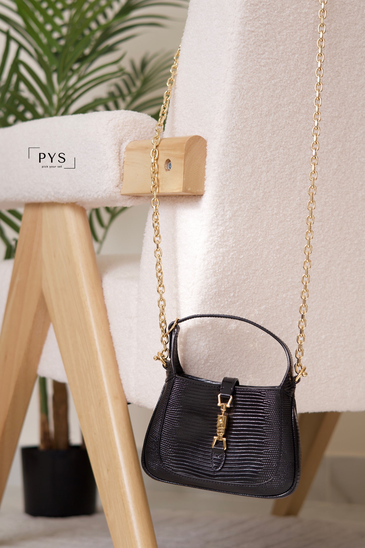 Jackie Notte lizard mini bag