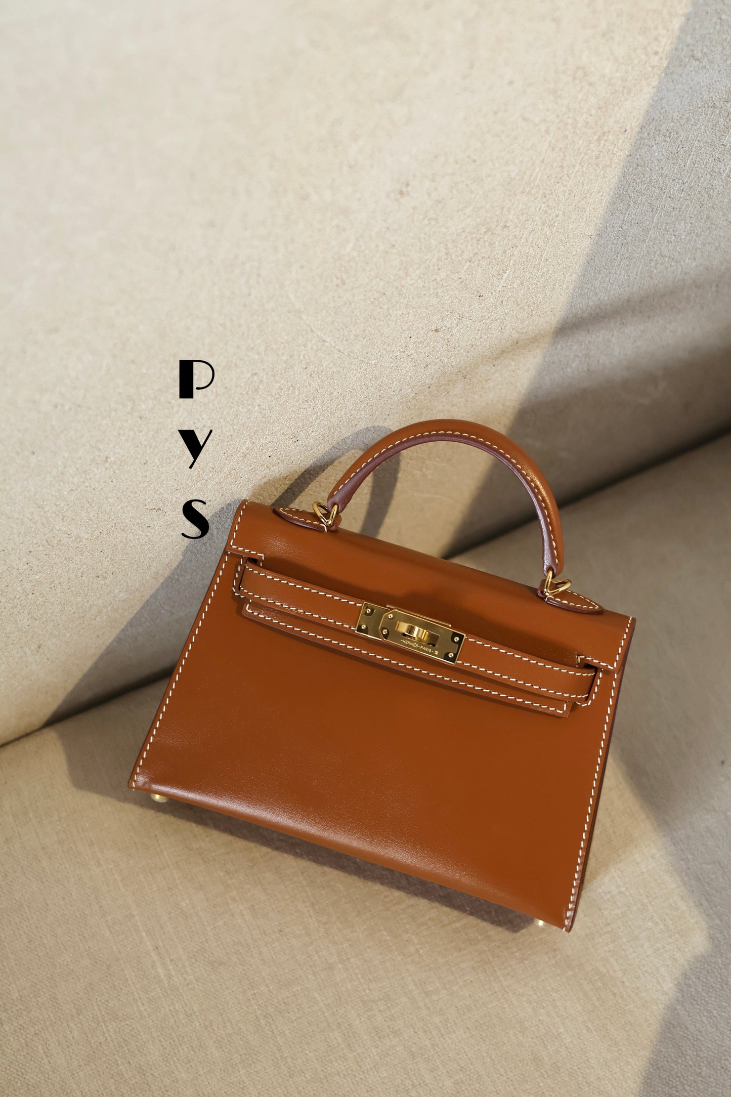 Mini kelly Box leather