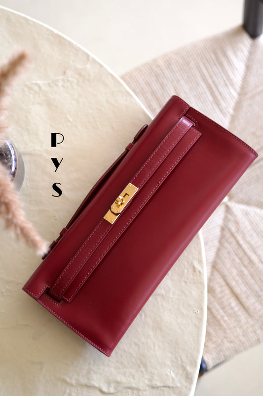 Kelly Cut Clutch Box Leather