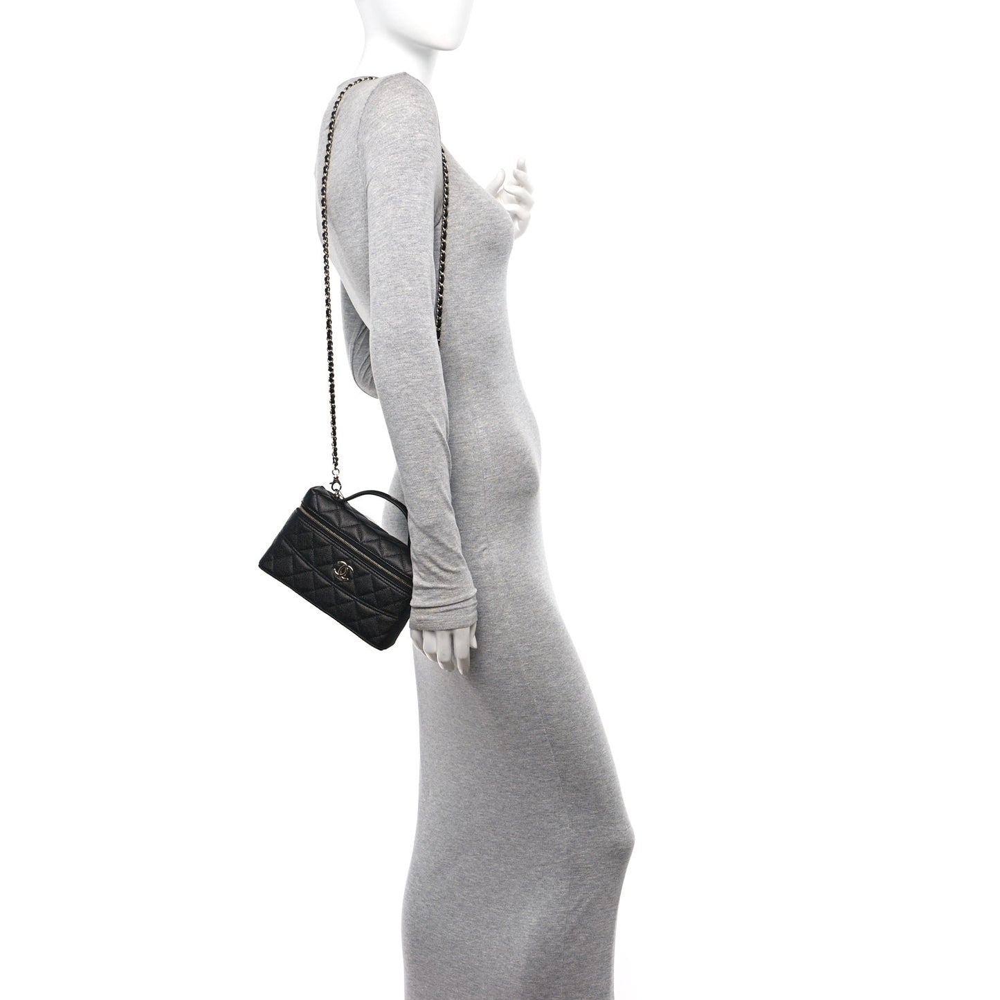 Vanity with Chain in Grained Calfskin