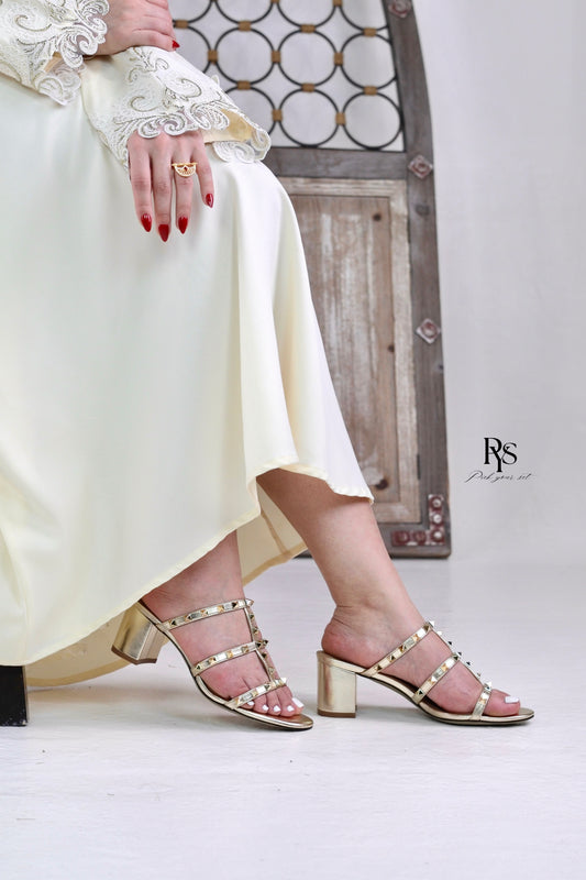 ROCKSTUD SLIDE SANDAL 60 MM