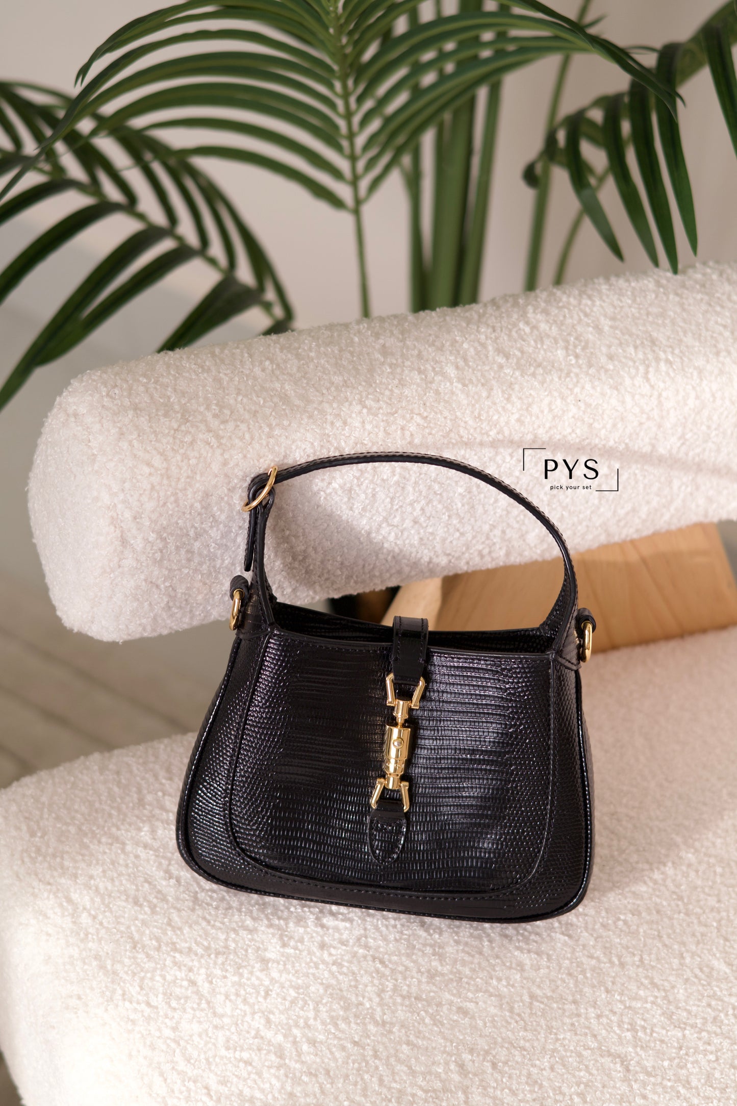 Jackie Notte lizard mini bag