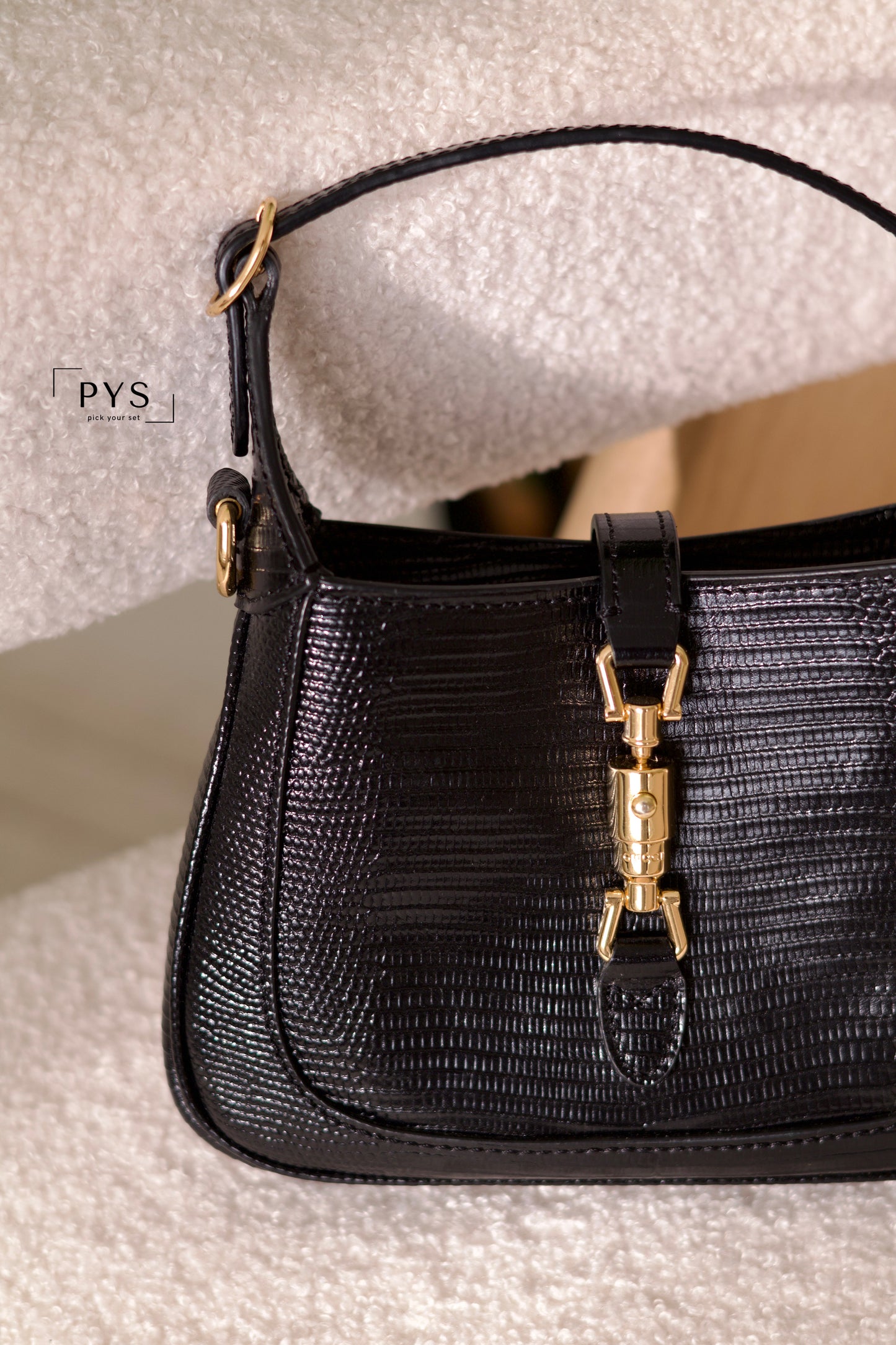 Jackie Notte lizard mini bag