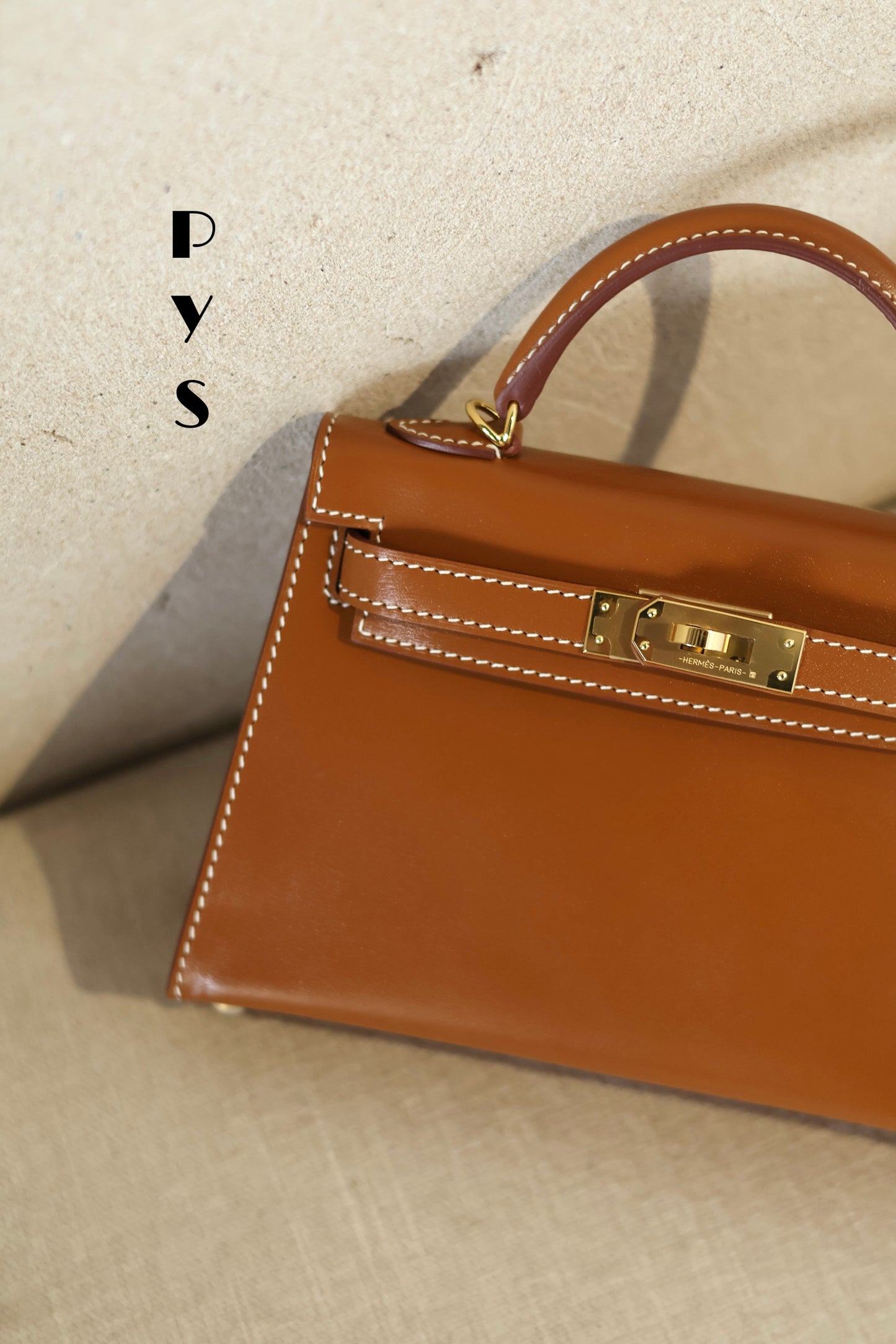 Mini kelly Box leather