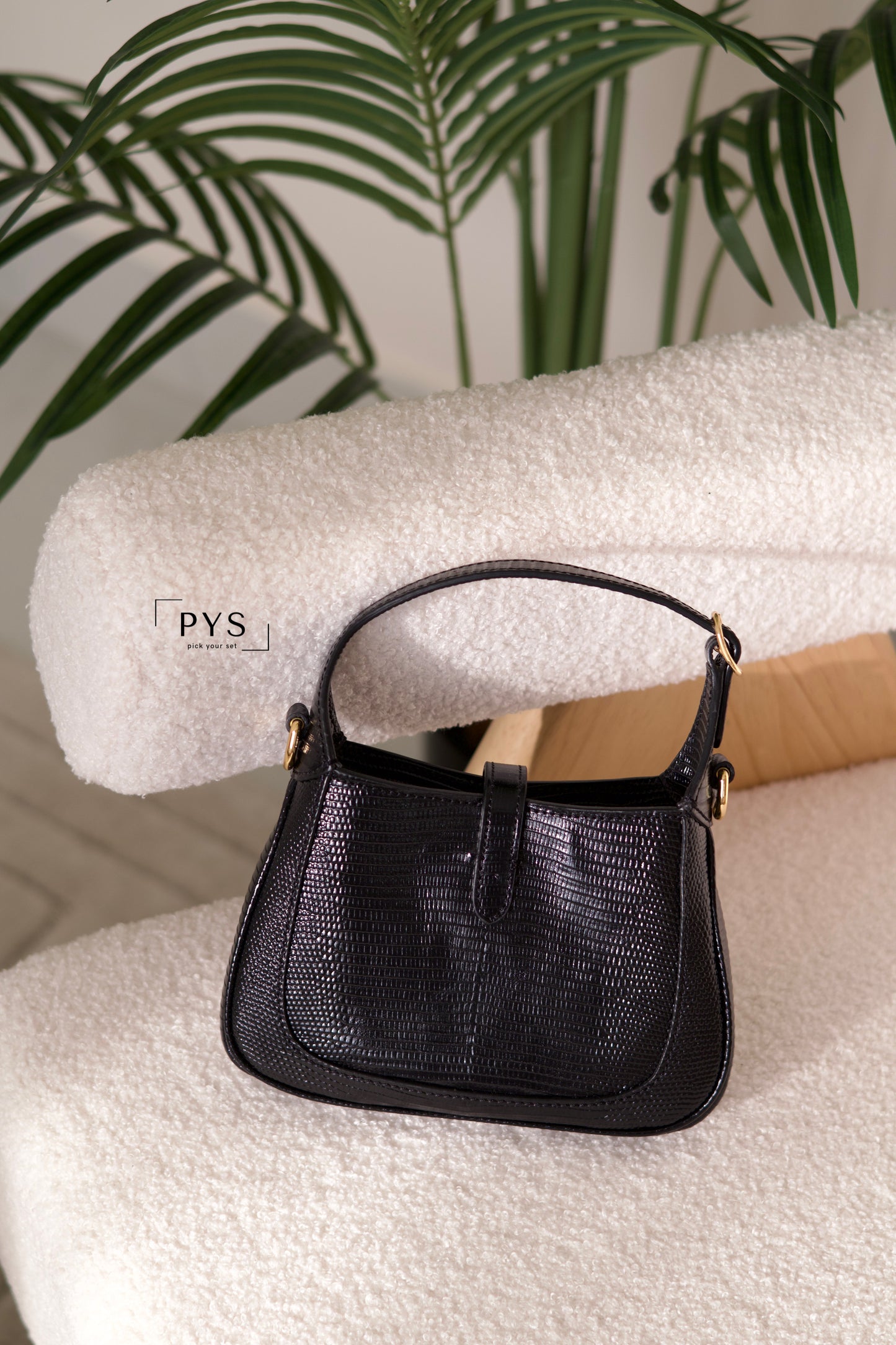 Jackie Notte lizard mini bag