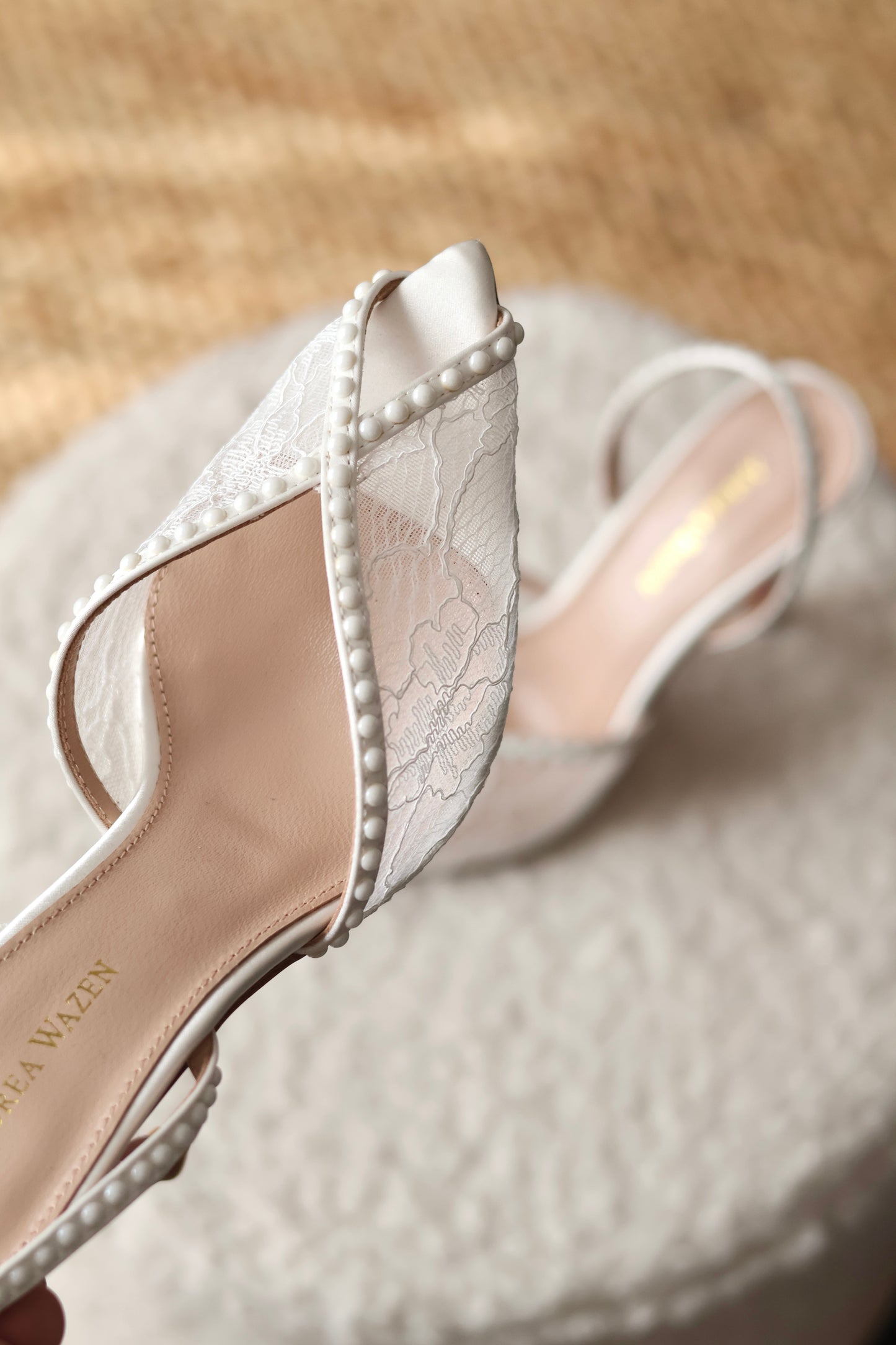Katy 105 Pearl Slingback Sandals