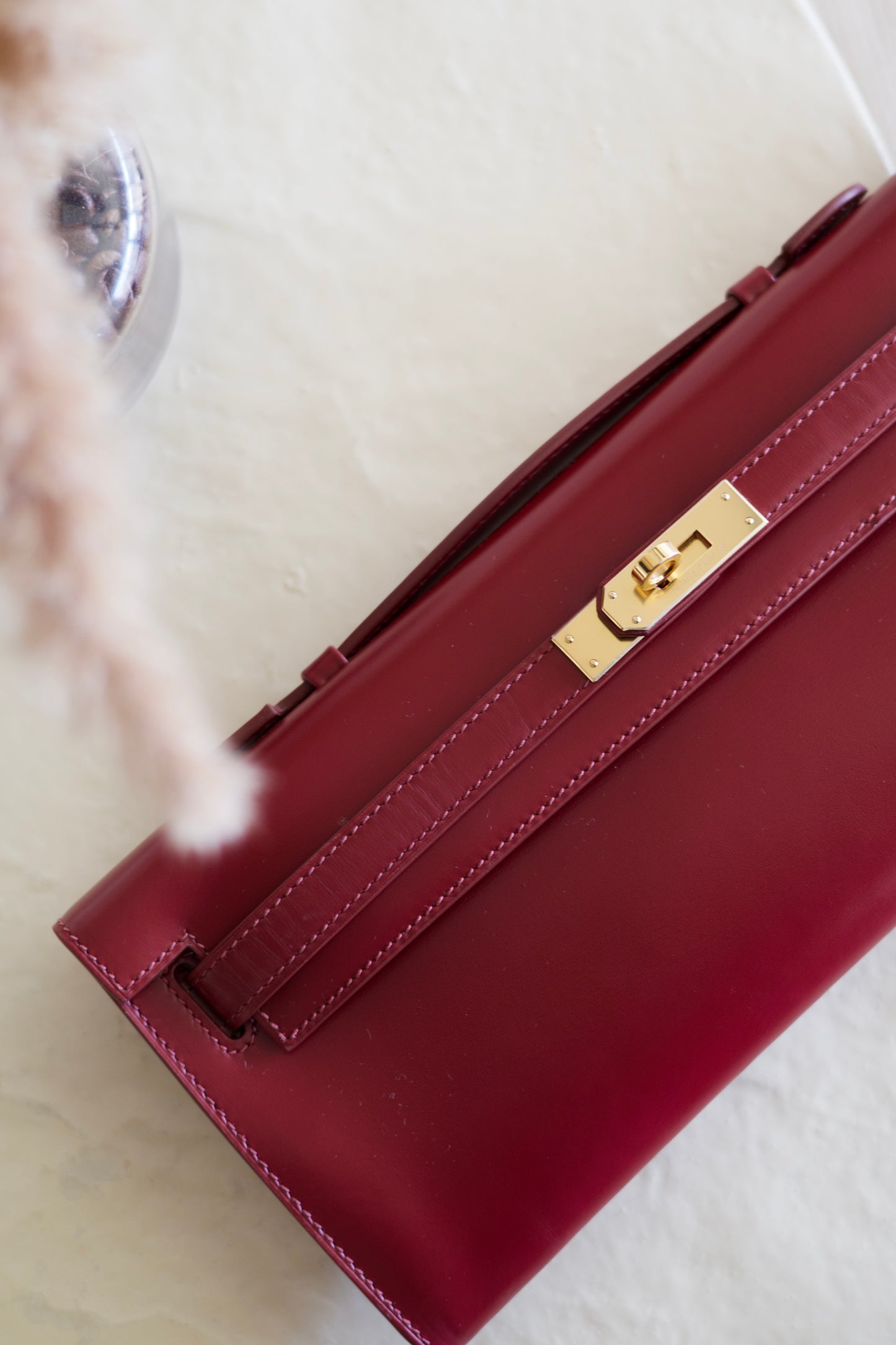 Kelly Cut Clutch Box Leather