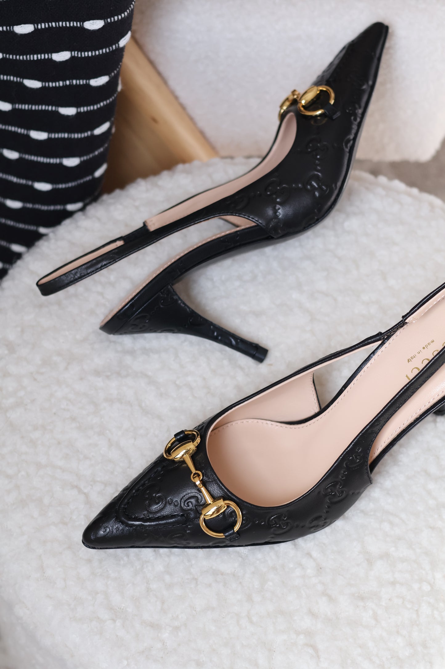 Women's slingback pump with Horsebit