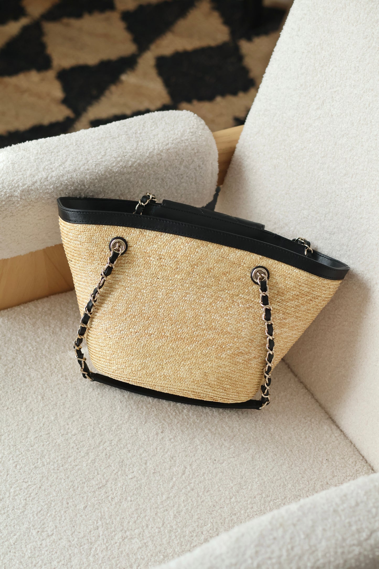 Small Tote Braided Straw