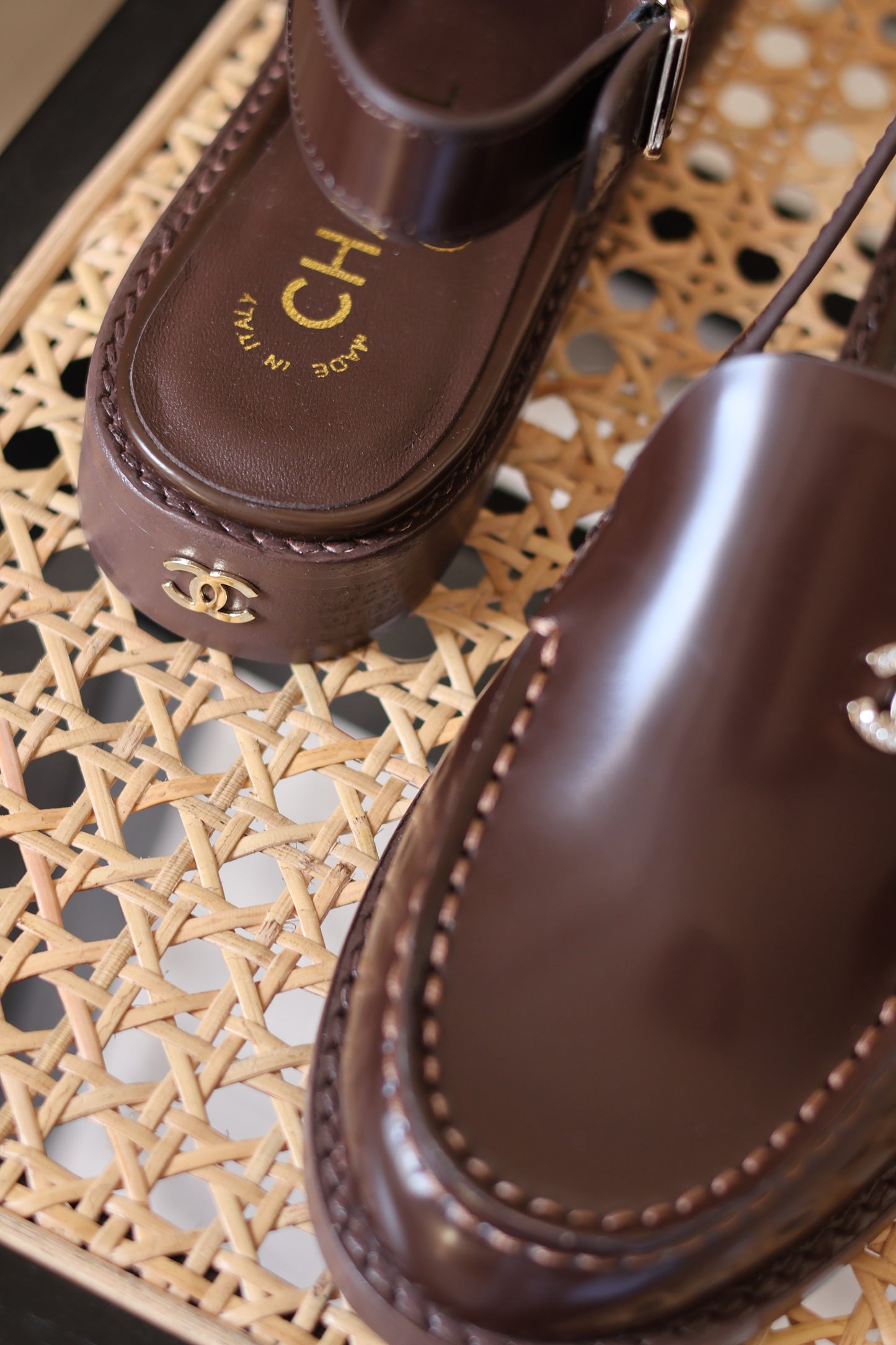 Calfskin Crystal Slingback Loafers