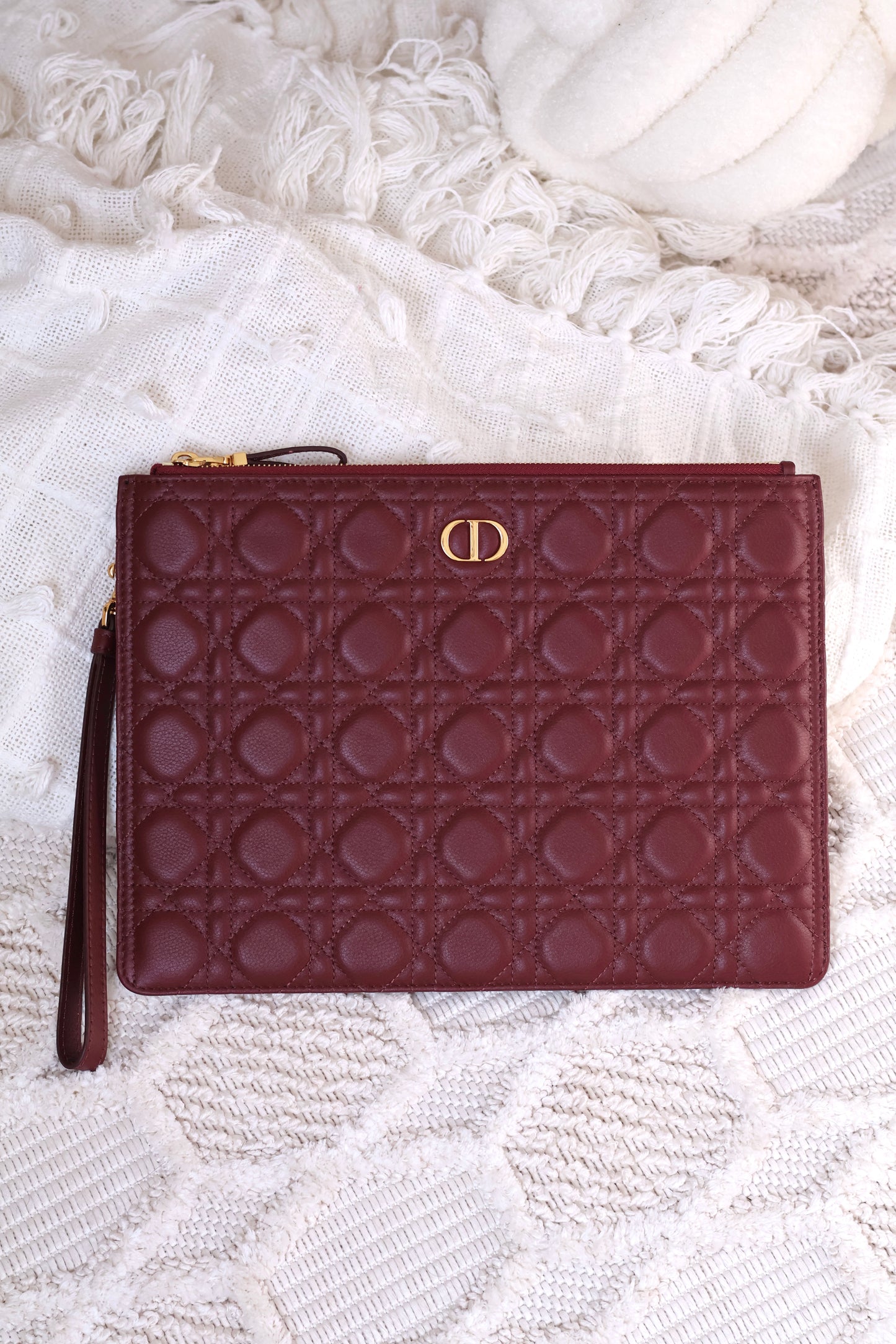 Large Dior Caro Daily Pouch