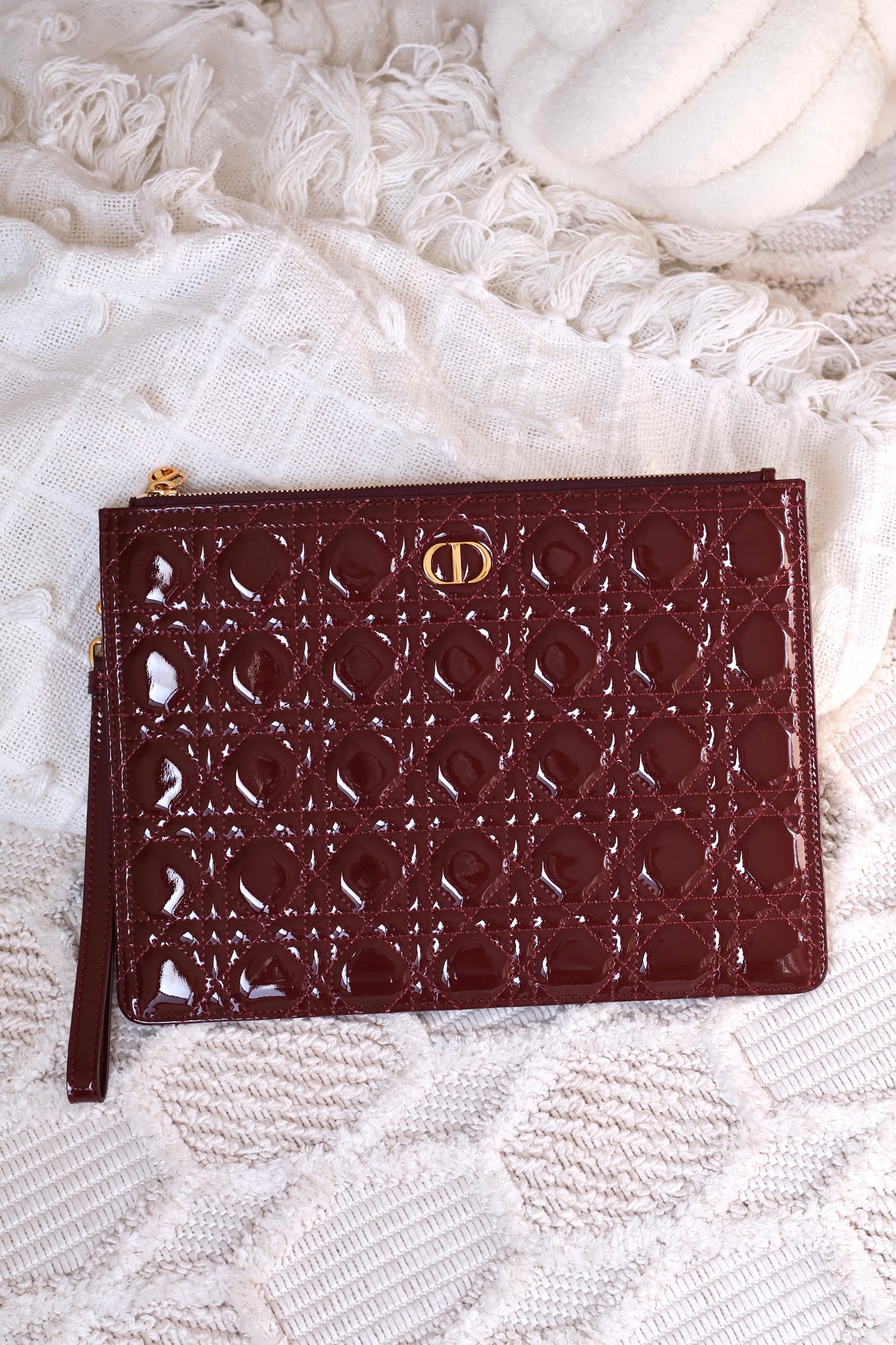 Large Dior Caro Daily Pouch