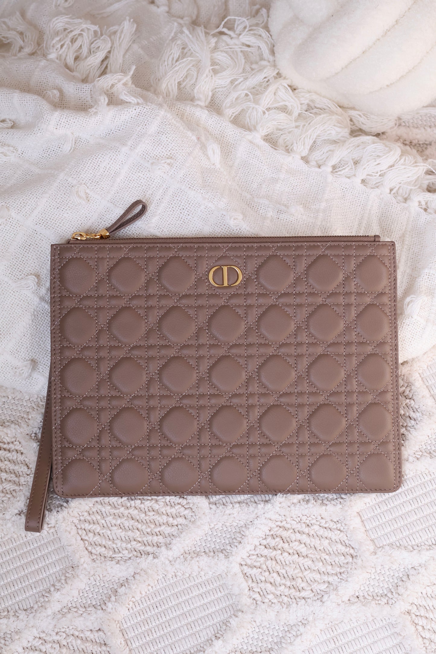 Large Dior Caro Daily Pouch