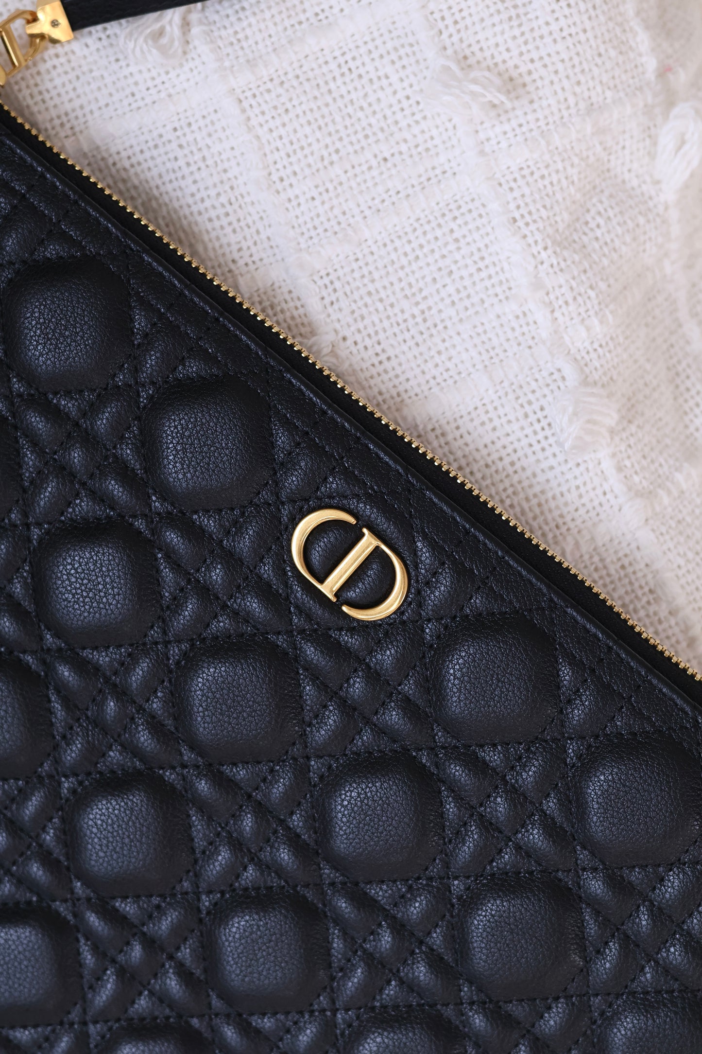 Large Dior Caro Daily Pouch