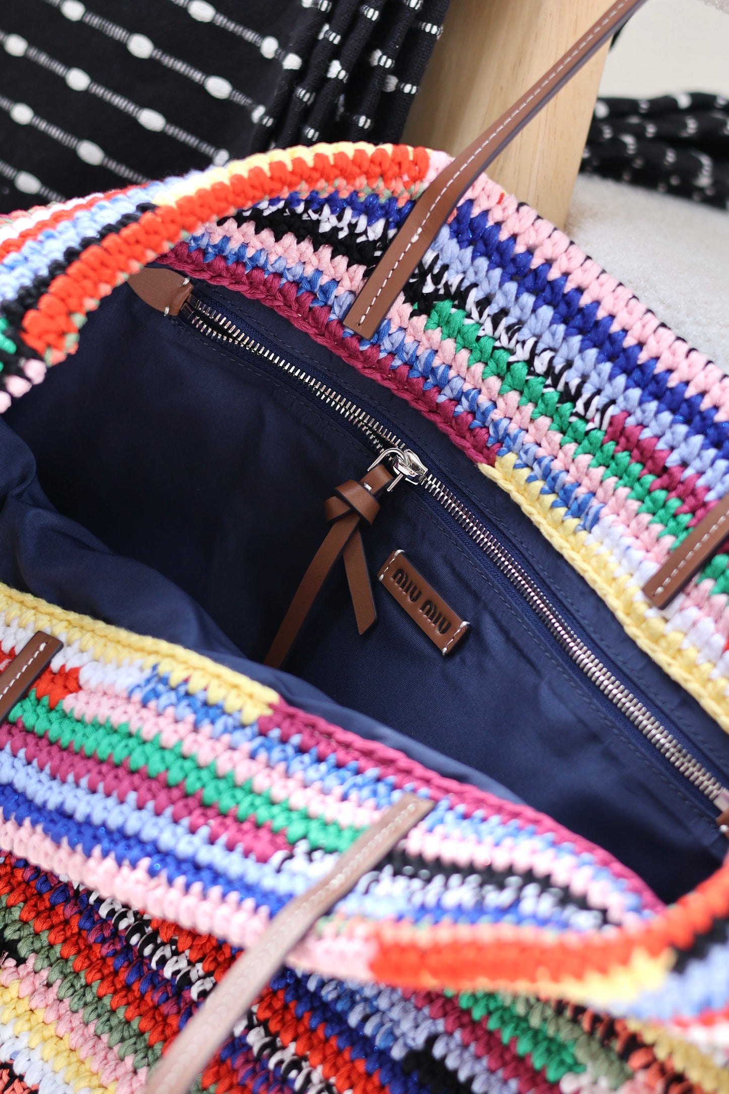 Crochet tote bag