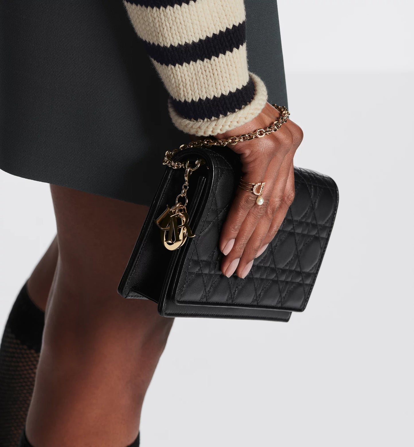 Lady Dior Pouch with Chain
