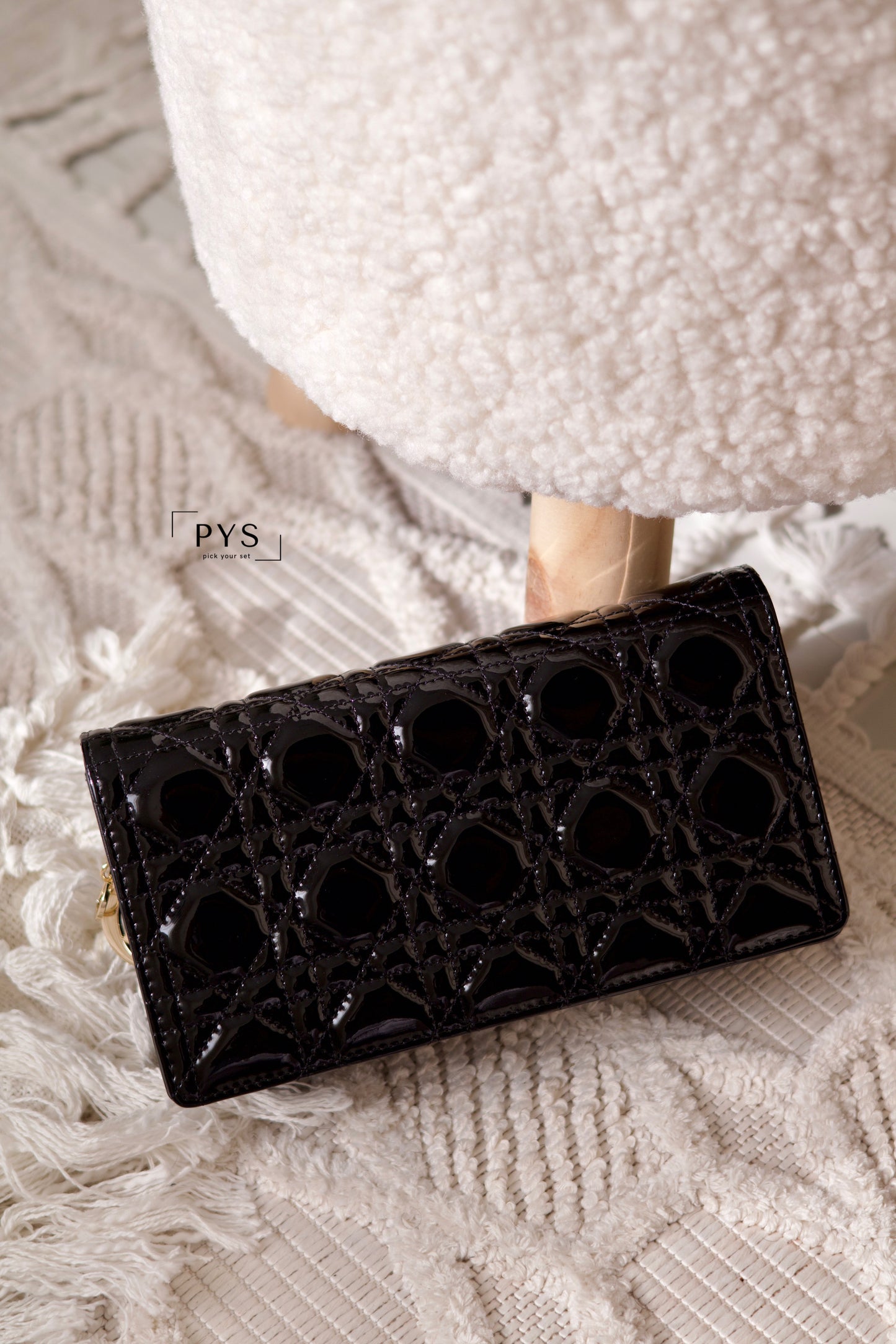 Lady Dior Pouch with Chain