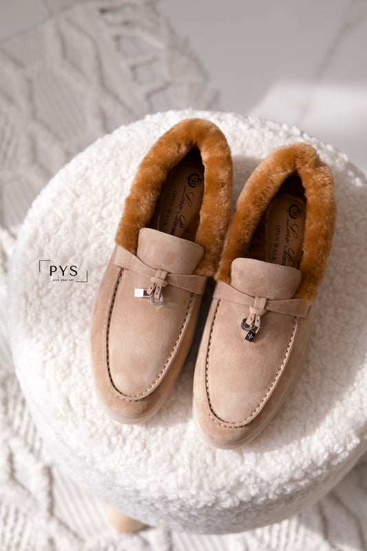 Summer Charms Walk Loafers Fur