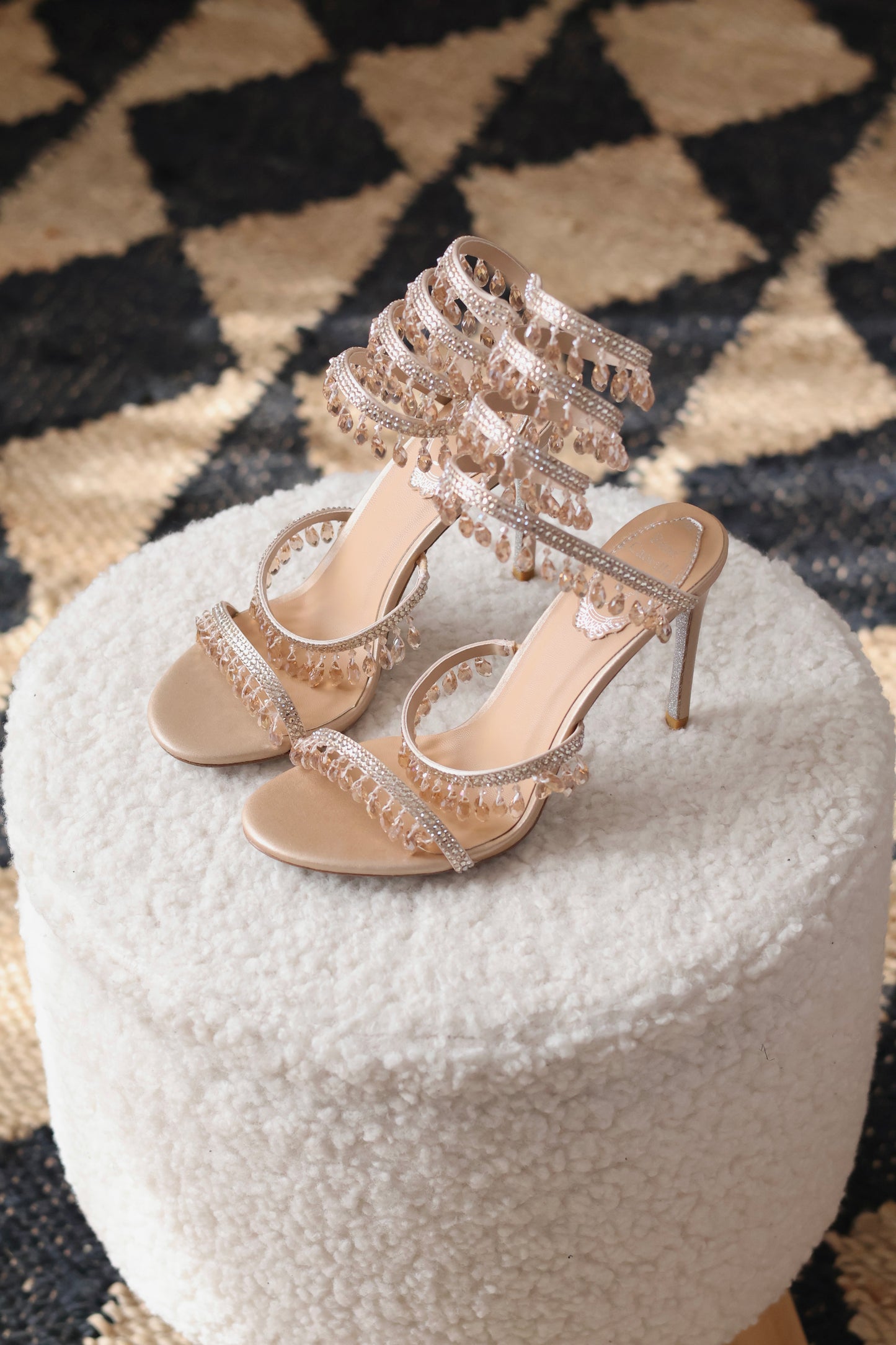 Chandelier crystal sandals