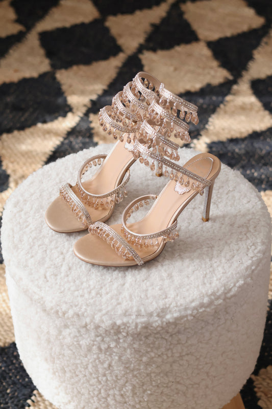 Chandelier crystal sandals