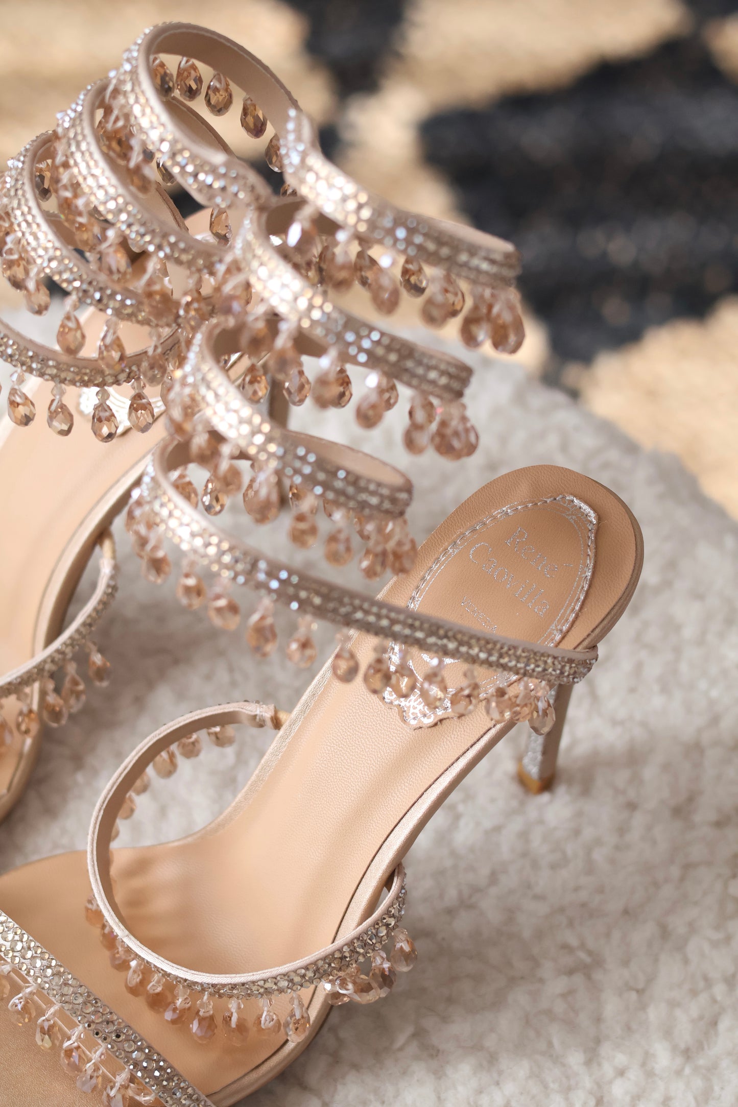 Chandelier crystal sandals
