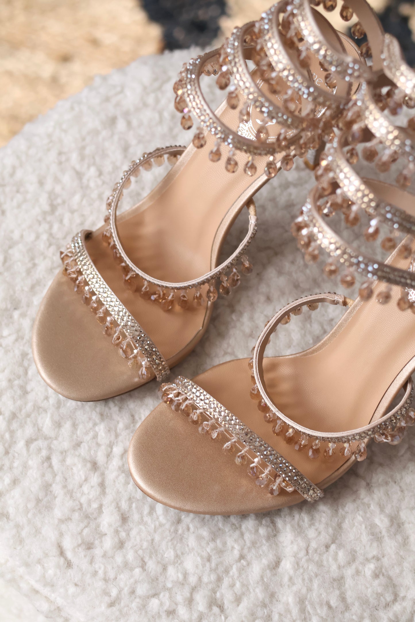 Chandelier crystal sandals