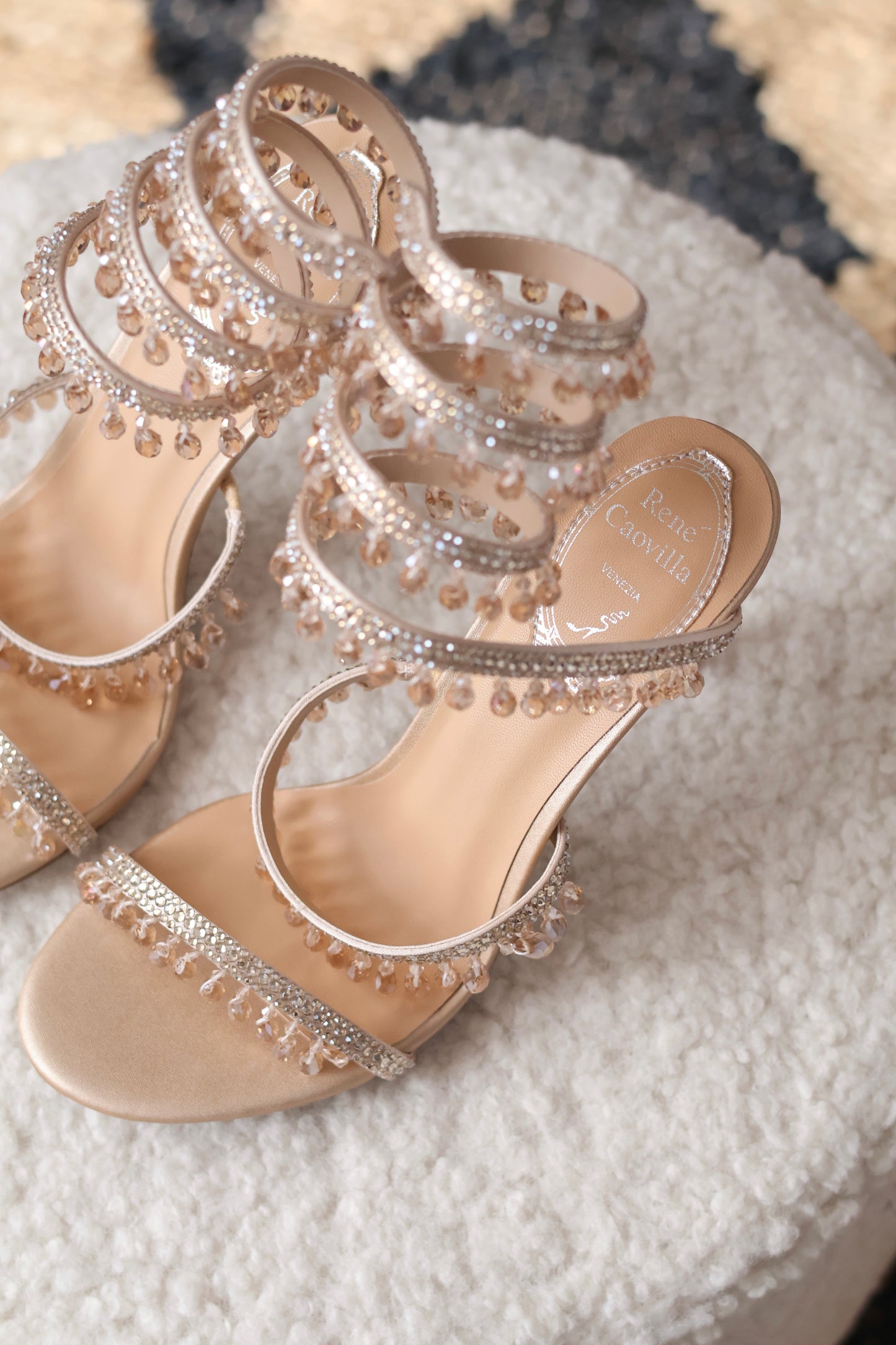 Chandelier crystal sandals