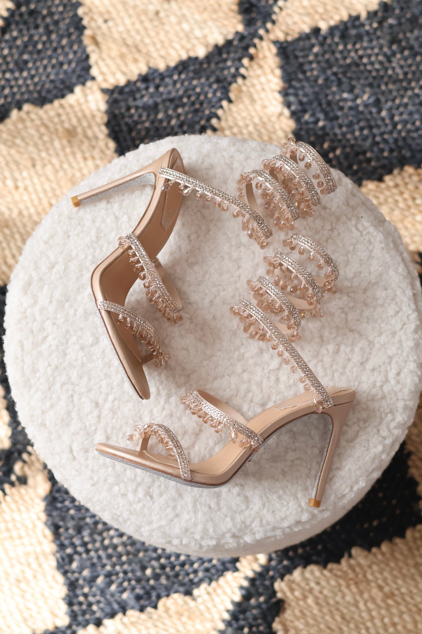 Chandelier crystal sandals
