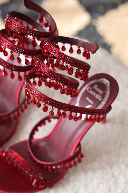 Chandelier crystal sandals