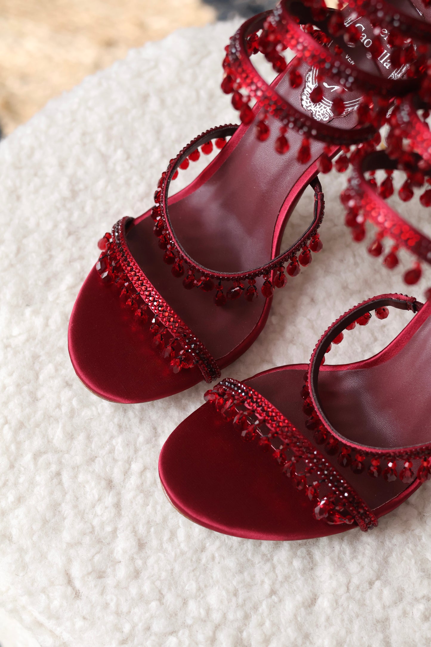 Chandelier crystal sandals