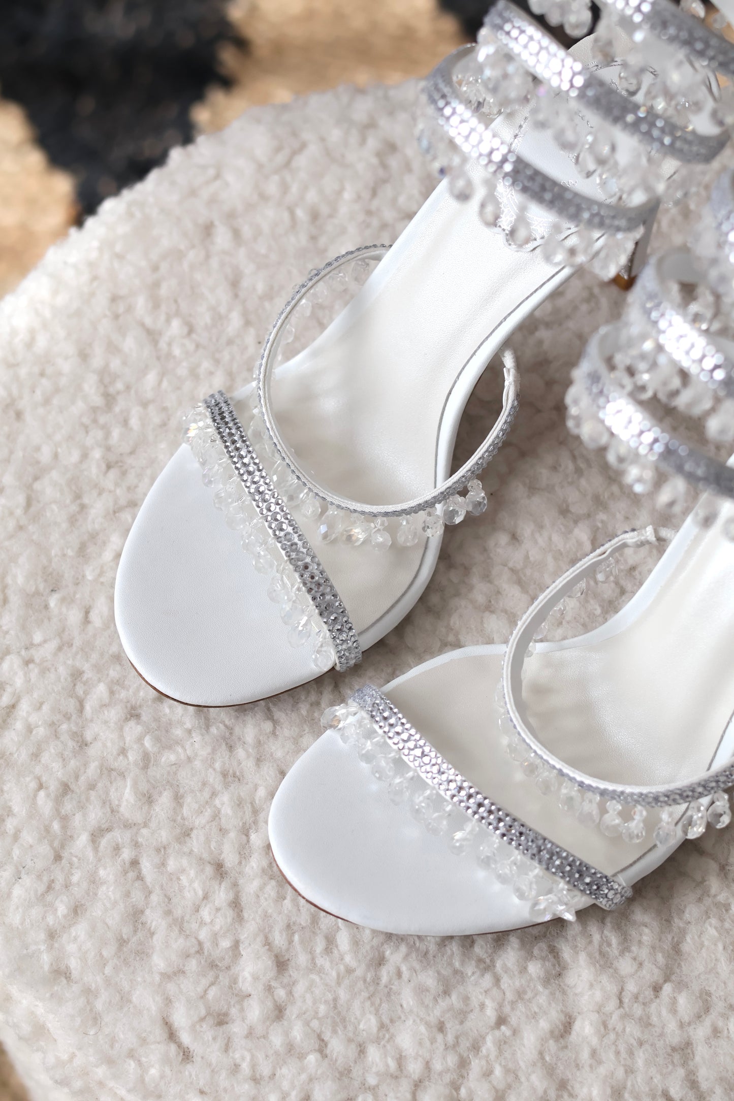 Chandelier crystal sandals