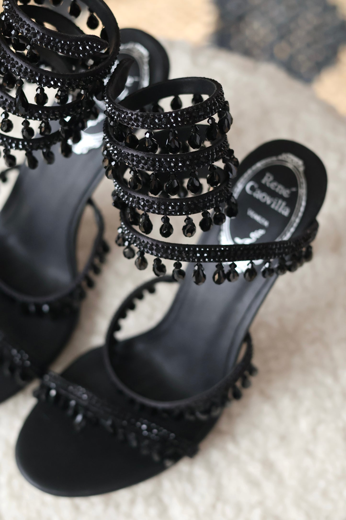 Chandelier crystal sandals