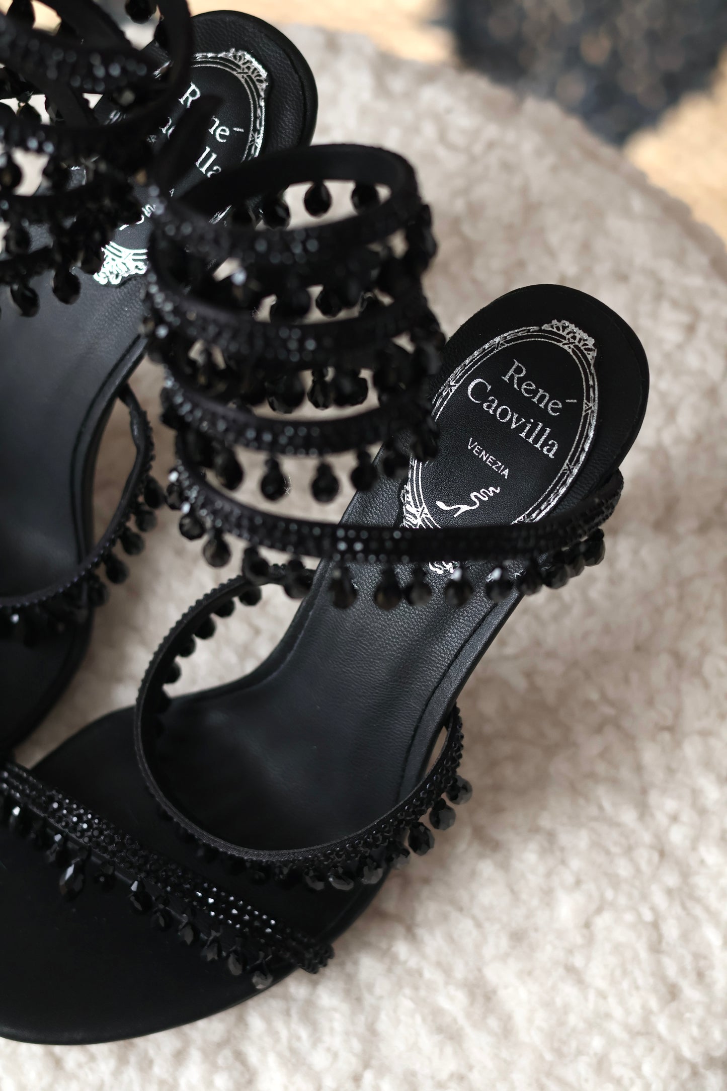 Chandelier crystal sandals