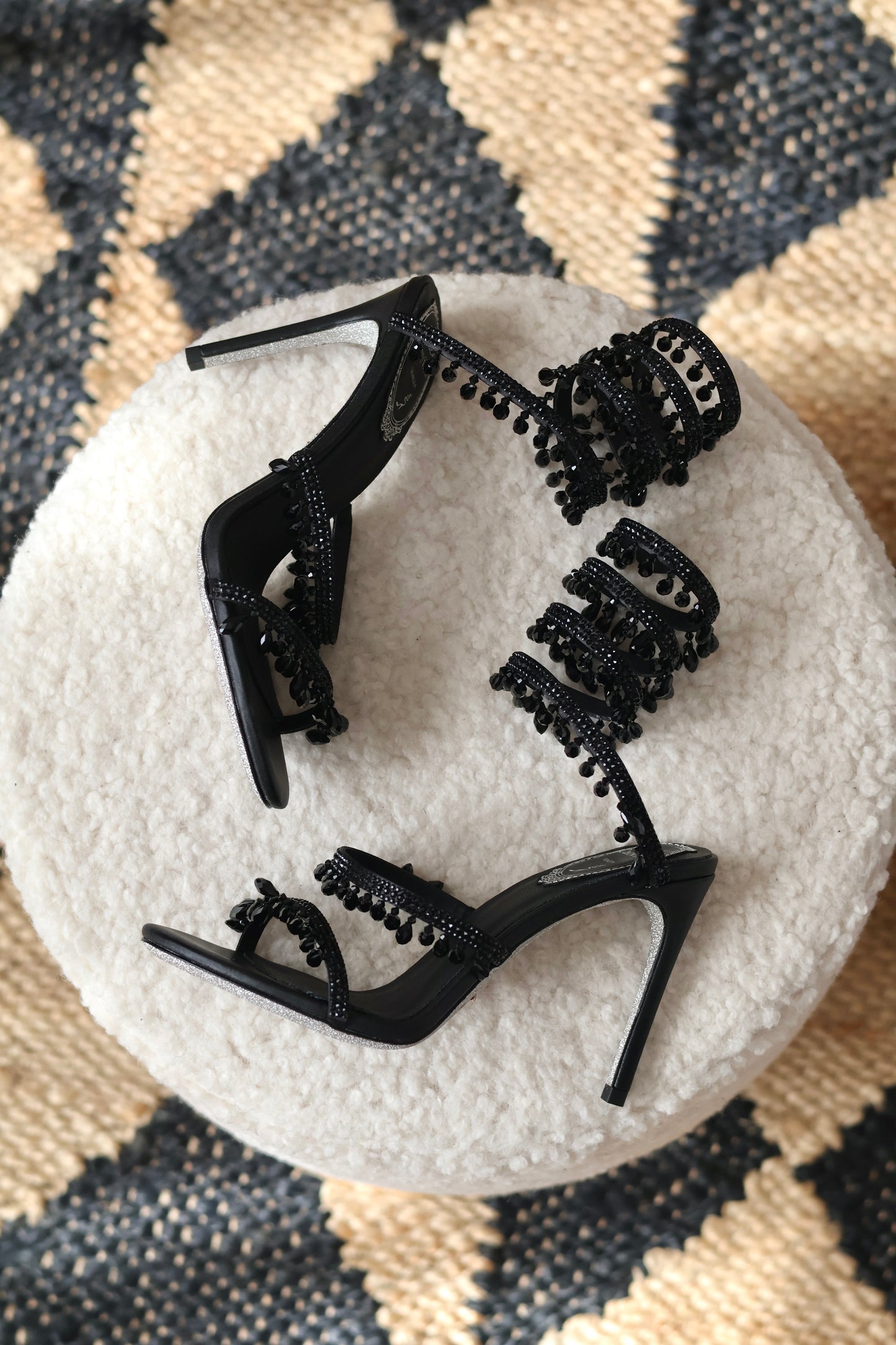 Chandelier crystal sandals