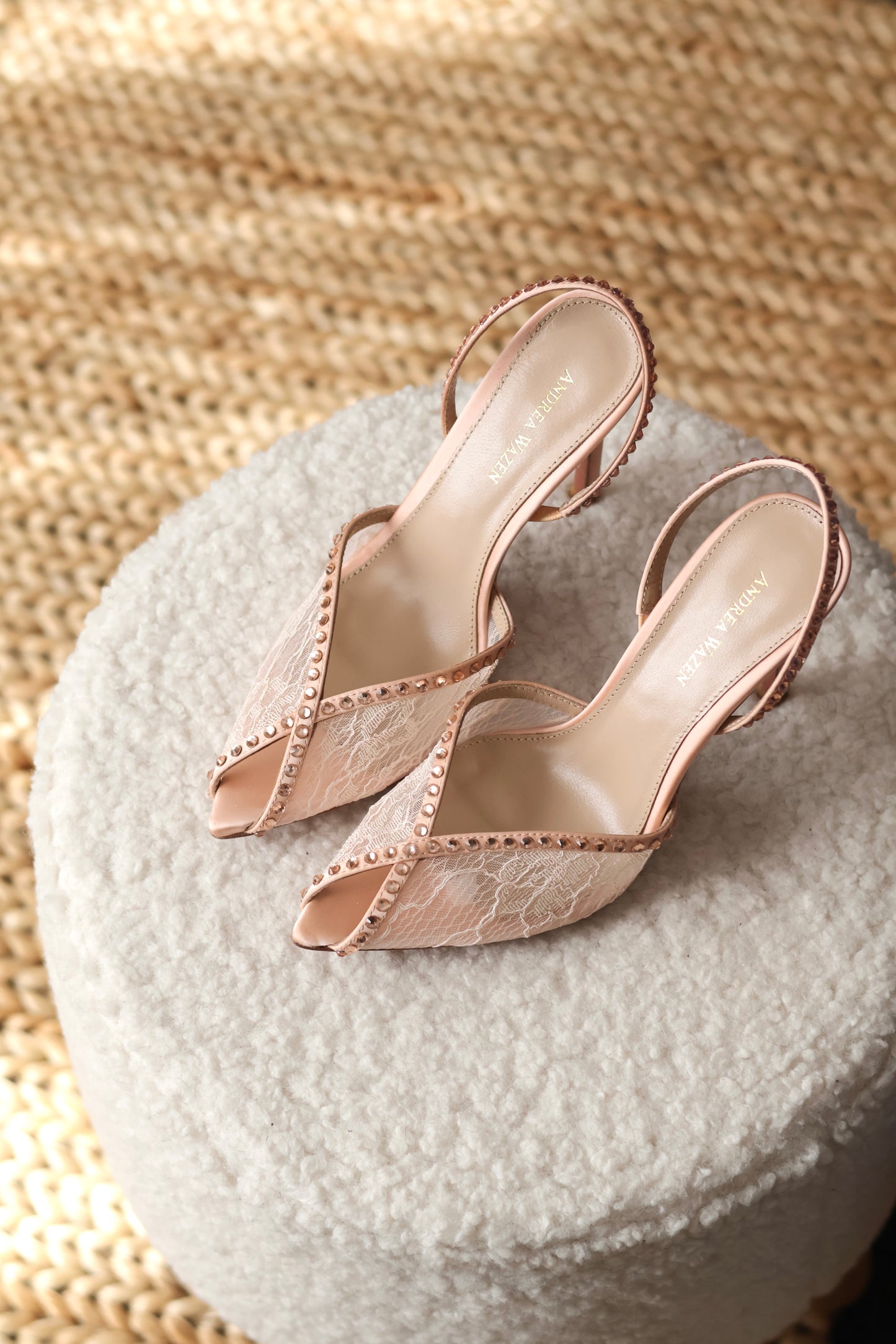 Katy 105 Pearl Slingback Sandals