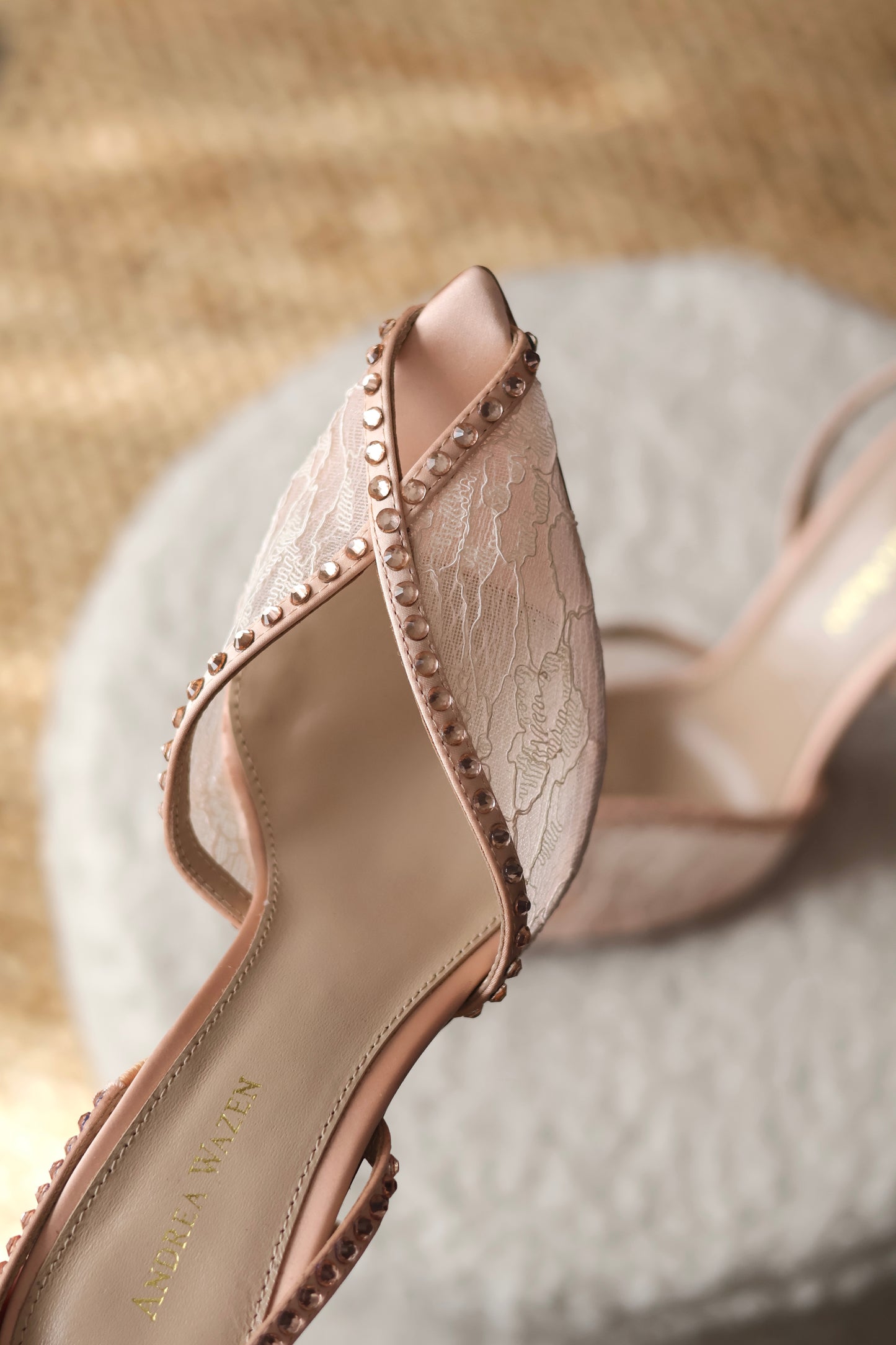 Katy 105 Pearl Slingback Sandals