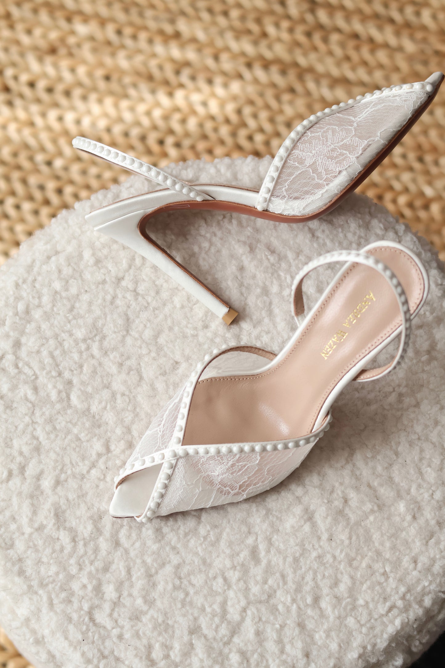 Katy 105 Pearl Slingback Sandals
