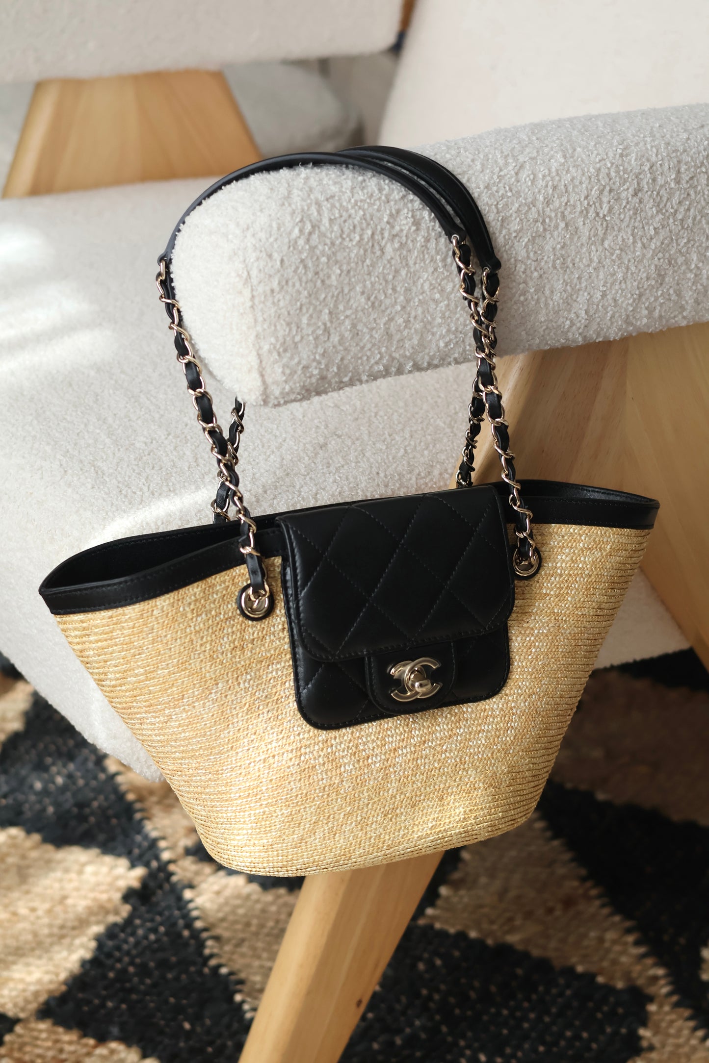 Small Tote Braided Straw