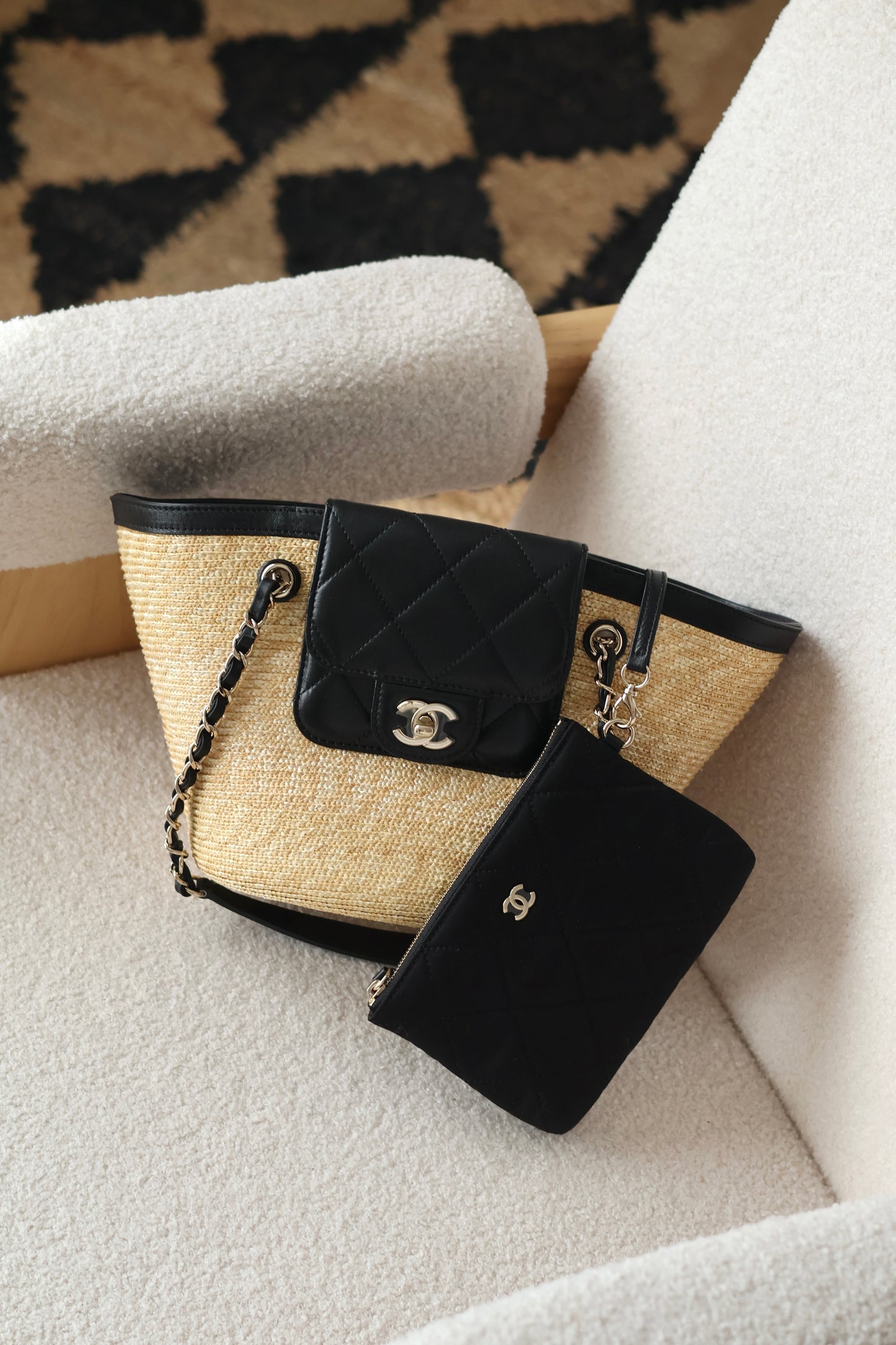 Small Tote Braided Straw