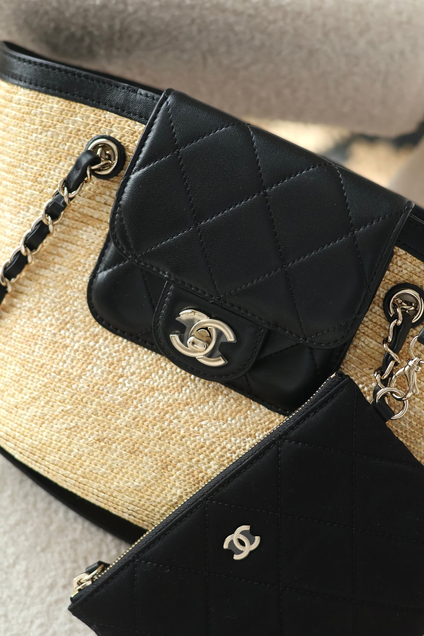 Small Tote Braided Straw