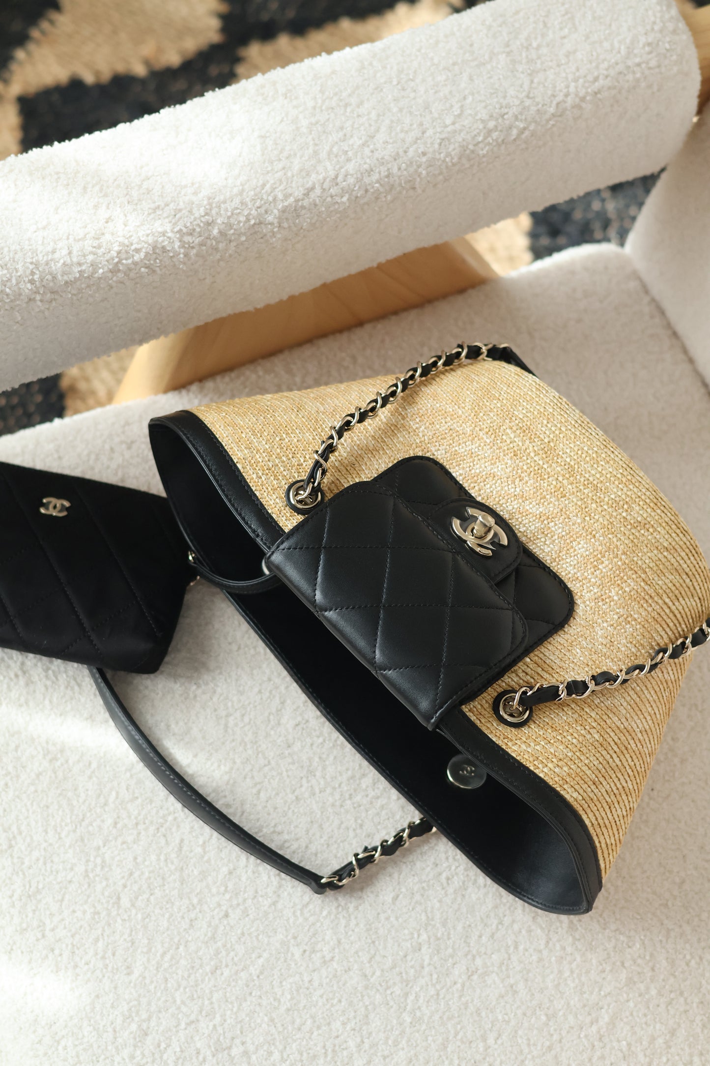 Small Tote Braided Straw