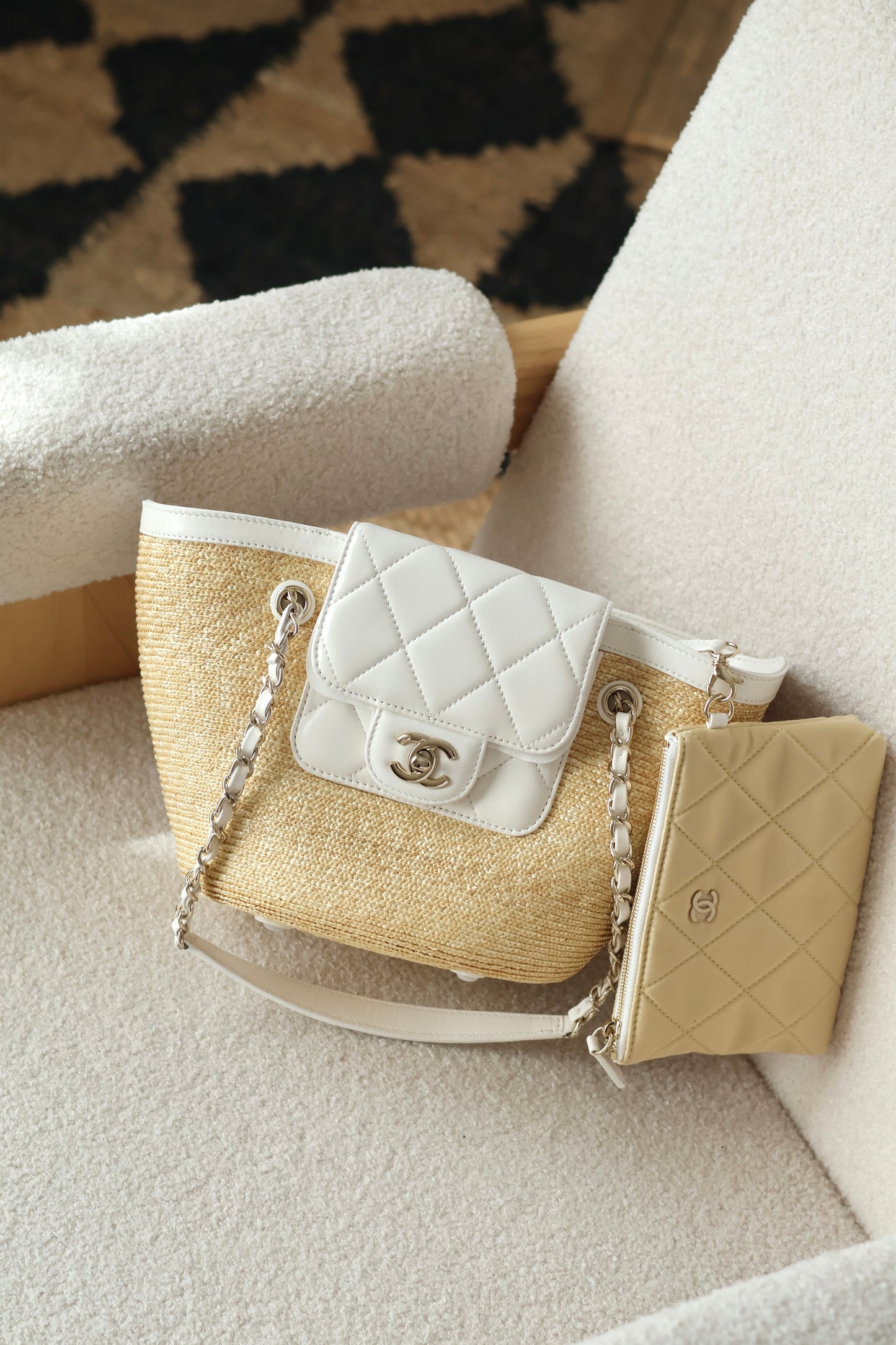 Small Tote Braided Straw