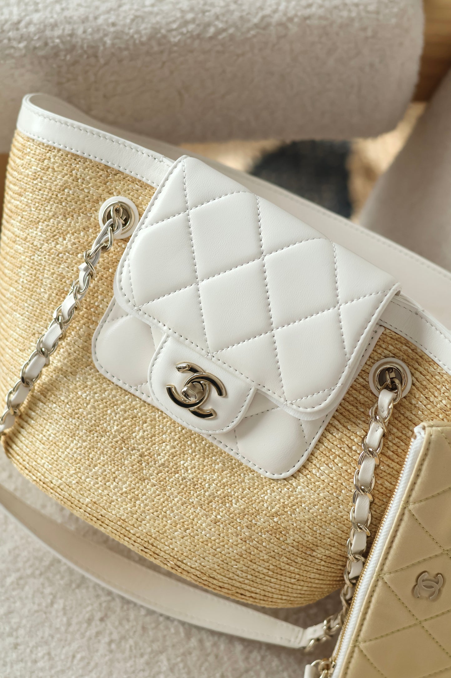 Small Tote Braided Straw