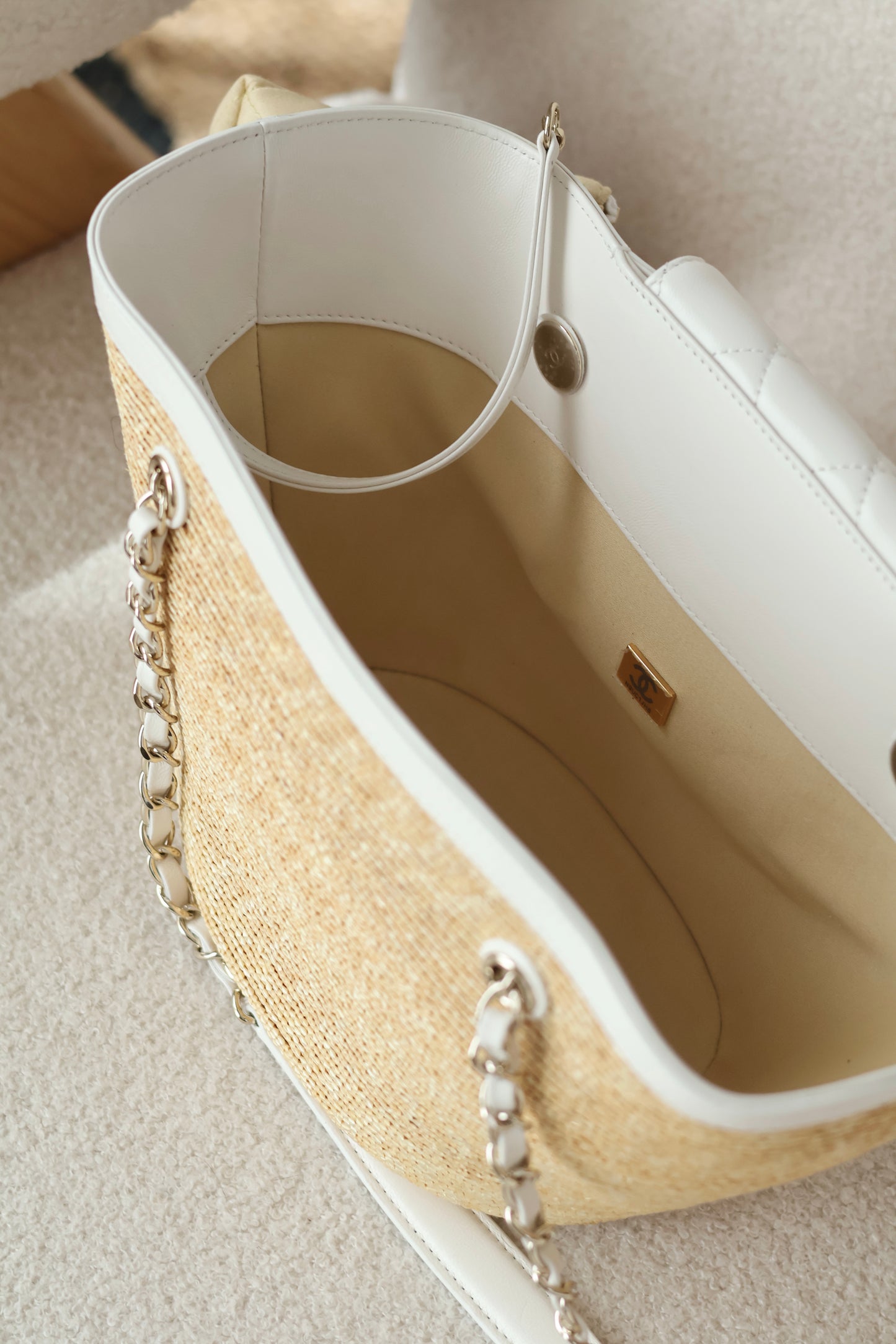 Small Tote Braided Straw