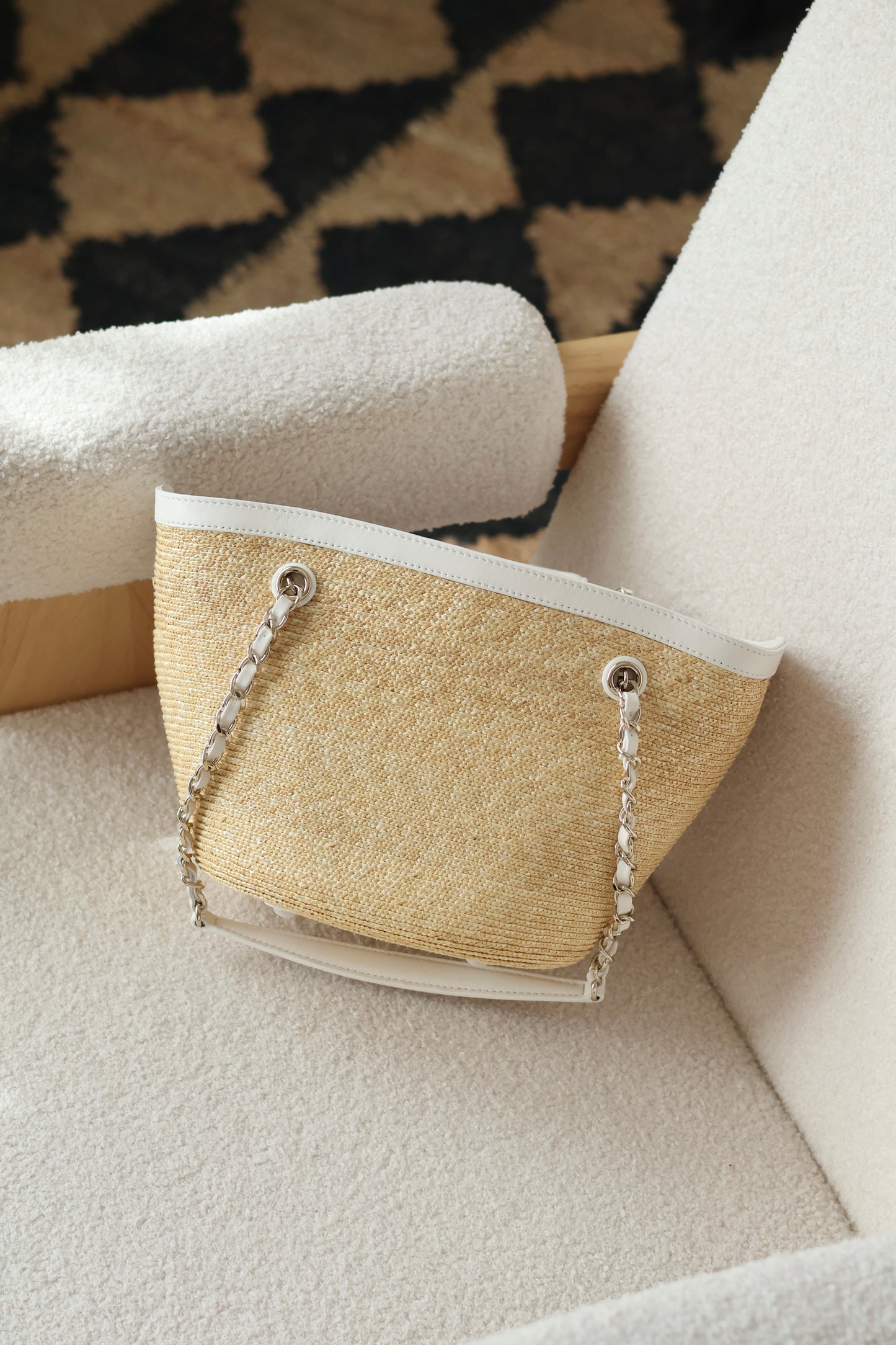 Small Tote Braided Straw
