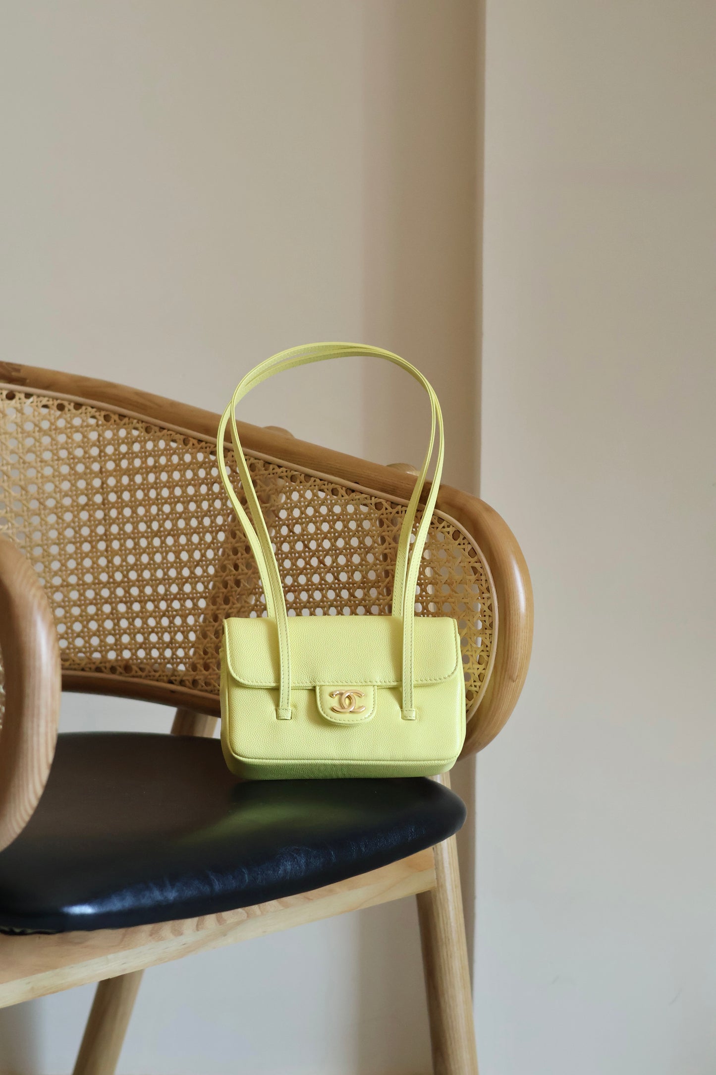 Clutch with Leather Strap