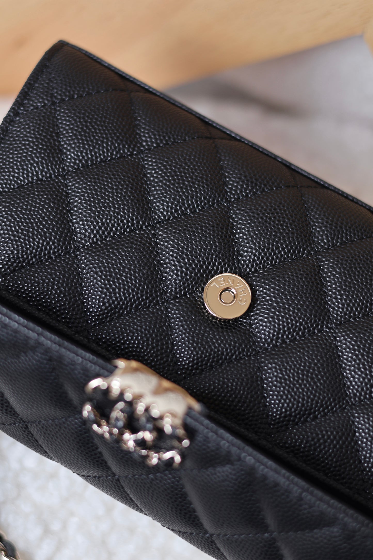 Chain Top Handle Mini Flap Bag