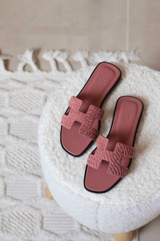 Oran Sandals in Braided Goat