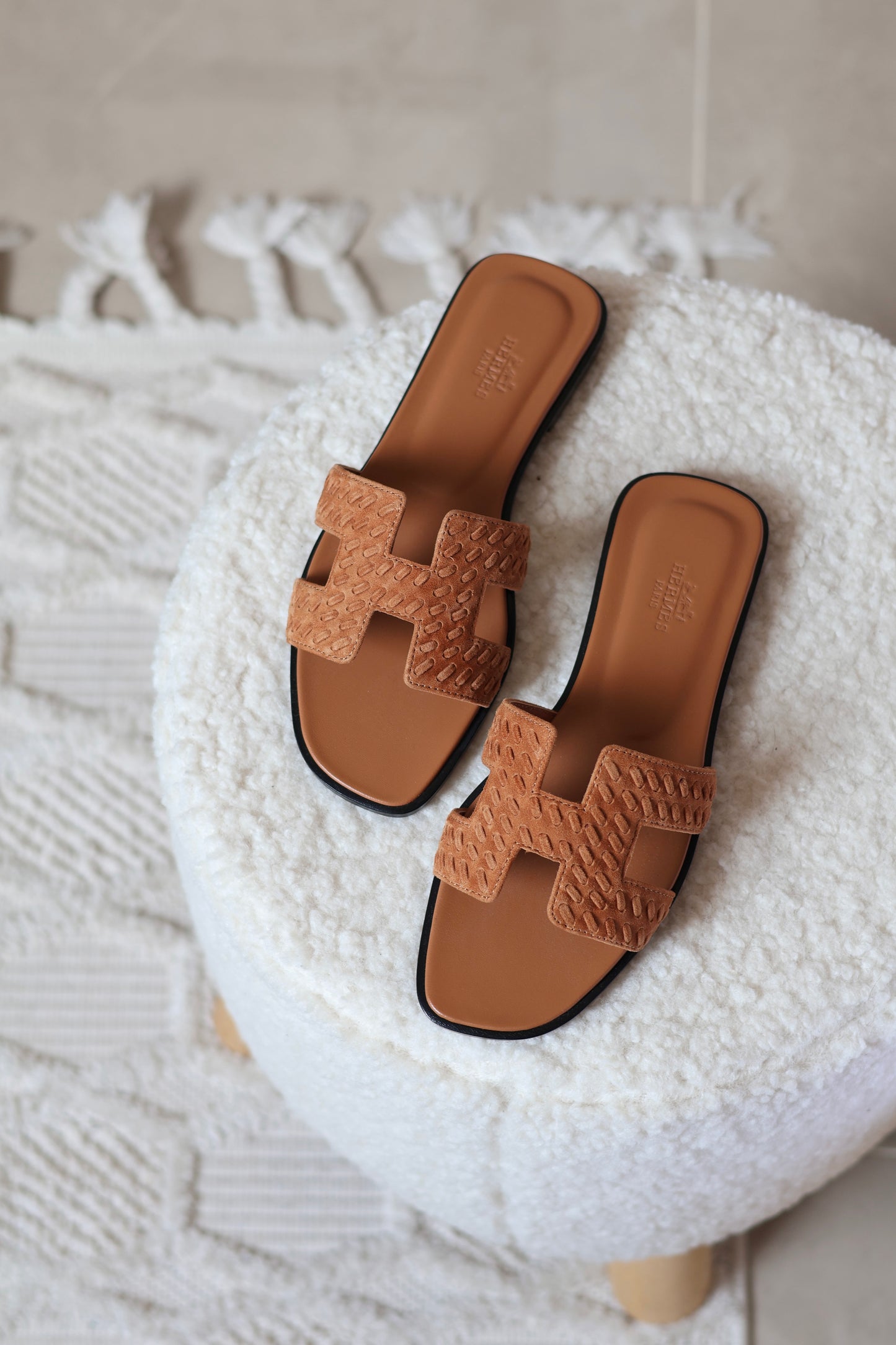 Oran Sandals in Braided Goat