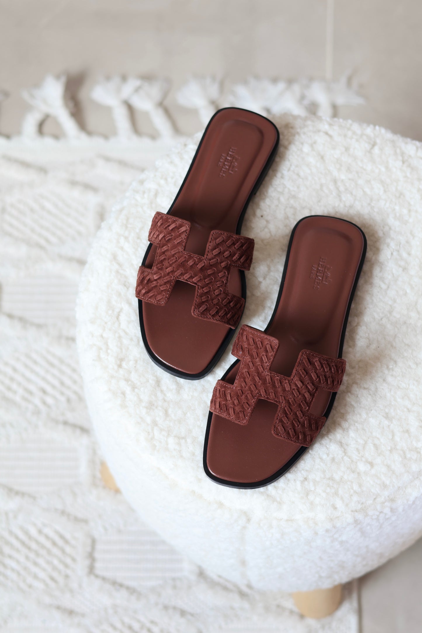 Oran Sandals in Braided Goat